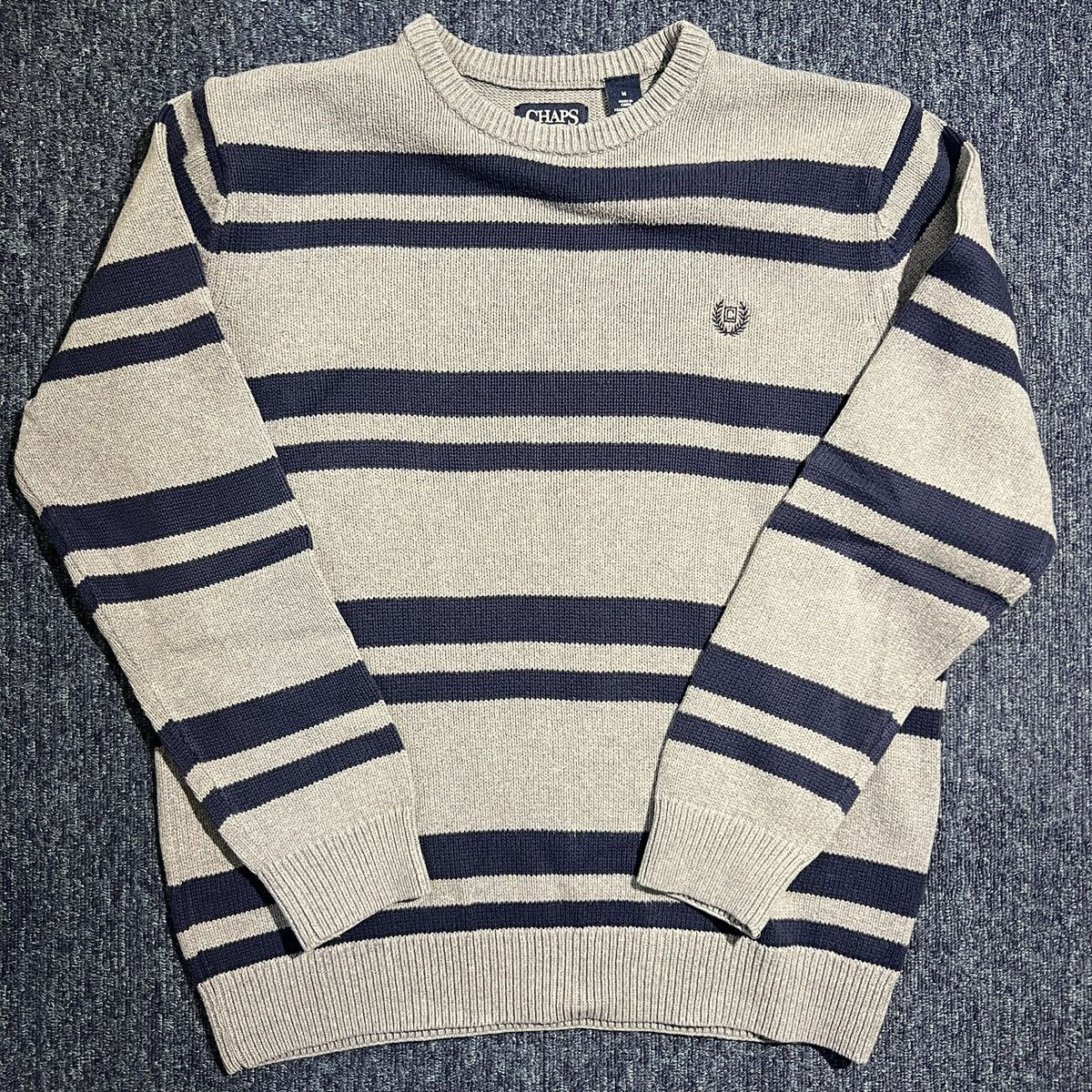 Chaps Vintage 00s CHAPS Striped Knit Sweater Size US M / EU 48-50 / 2 - 1 Thumbnail