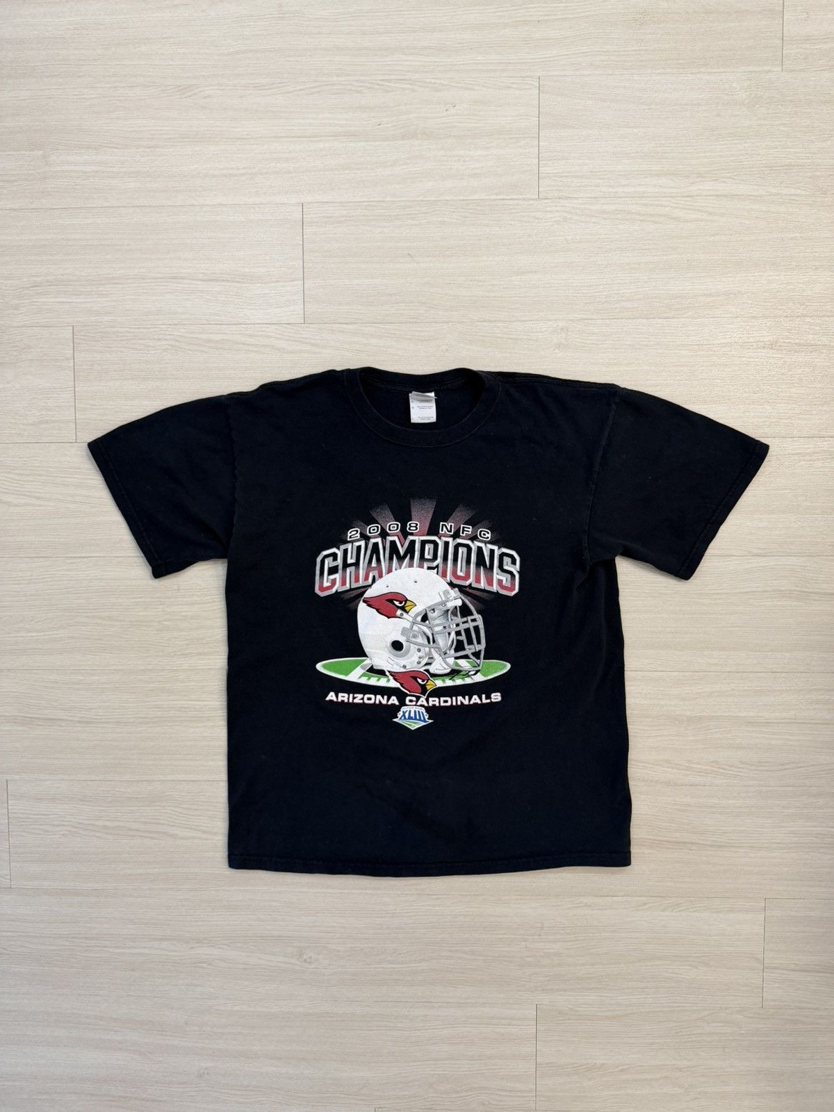 Gildan Arizona Cardinals NFC Champions Black Short Sleeve Shirt Size US L / EU 52-54 / 3 - 1 Thumbnail