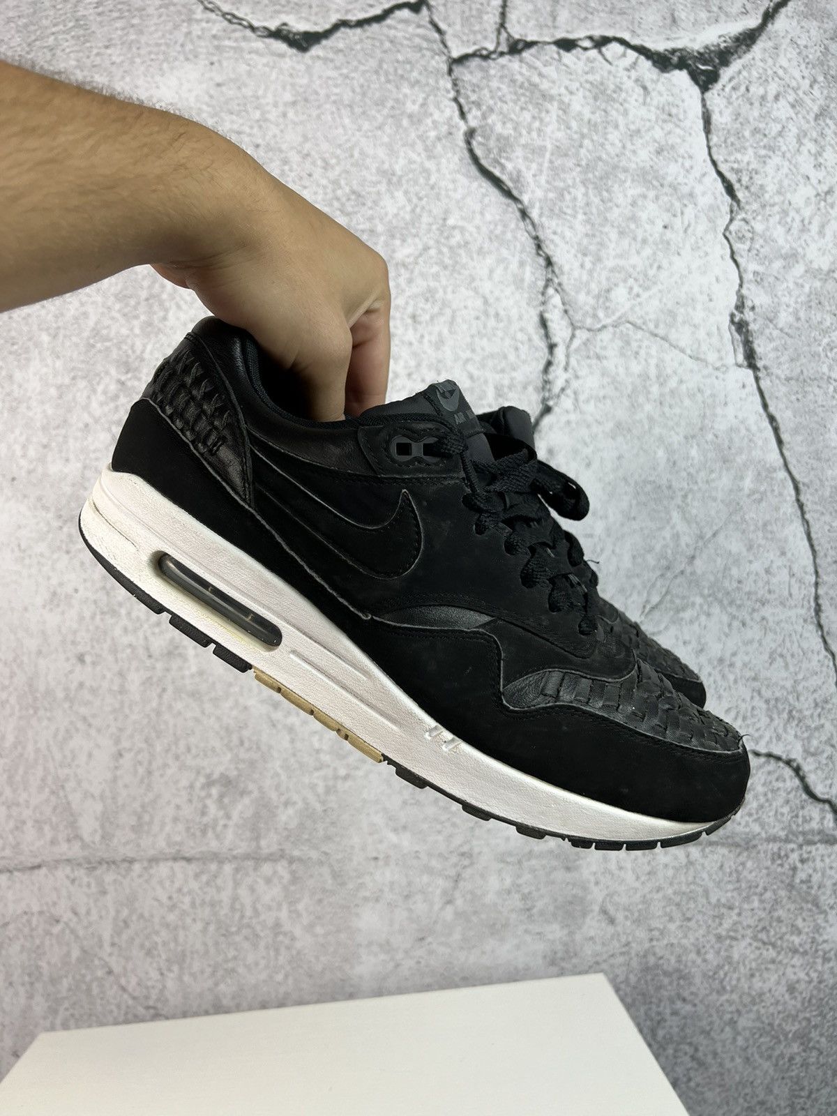 Nike Nike Air Max 1 Woven 'White Black' mans Sneakers Size 10 Size US 10 / EU 43 - 1 Thumbnail