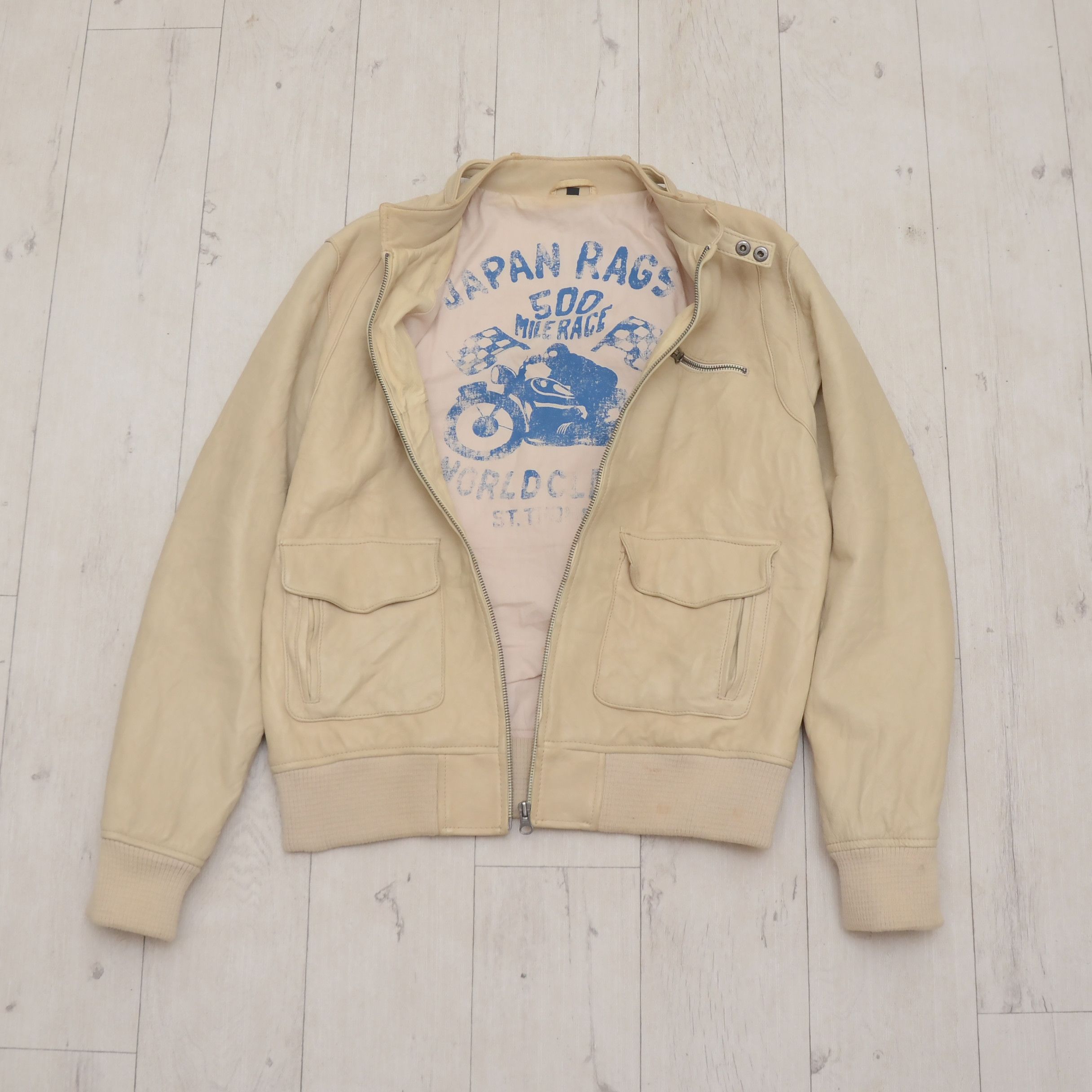 Japan Rags Japan Rags Shelby 100% Nappa Leather Moto Biker Jacket Size US M / EU 48-50 / 2 - 7 Thumbnail