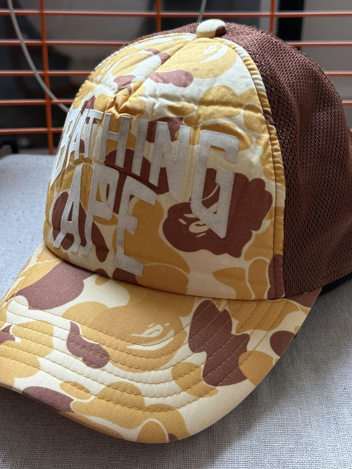 Bape A Bathing Ape BAPE Camo Mesh Trucker Size ONE SIZE - 2 Thumbnail