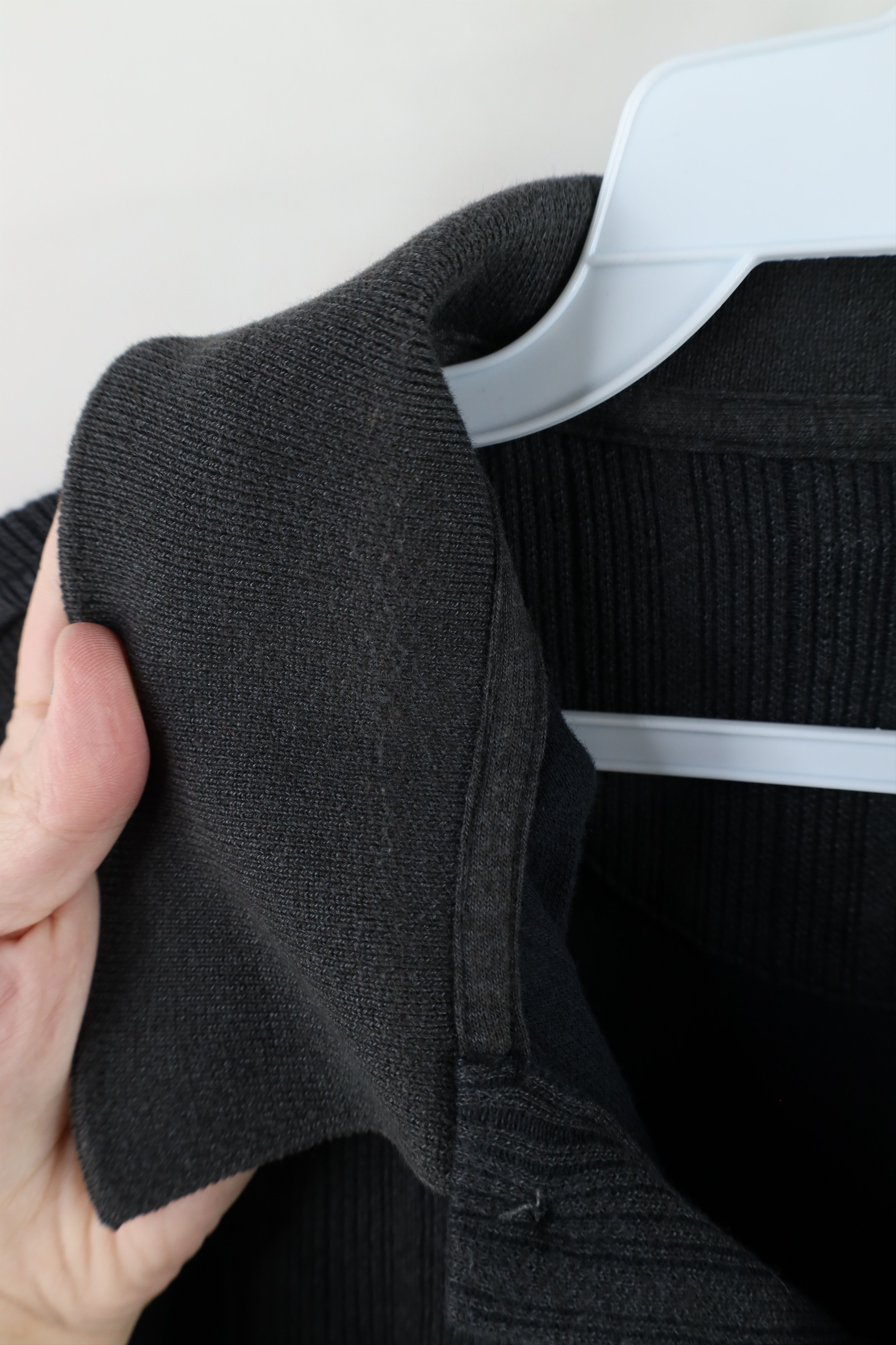 Vintage Vintage 90s Streetwear Ribbed Knit Long Sleeve Rugby Polo Size US M / EU 48-50 / 2 - 5 Thumbnail
