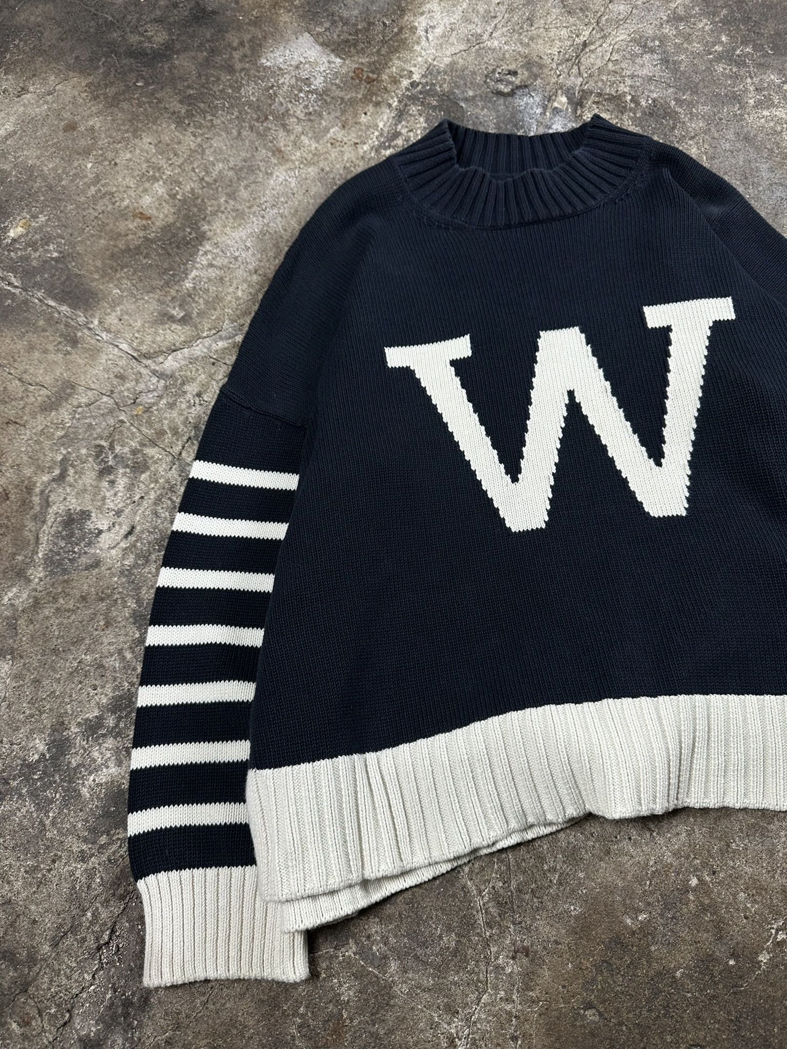 Weekend Max Mara Weekend Max Mara Cotton Knit Sweater Navy Size S / US 4 / IT 40 - 2 Thumbnail