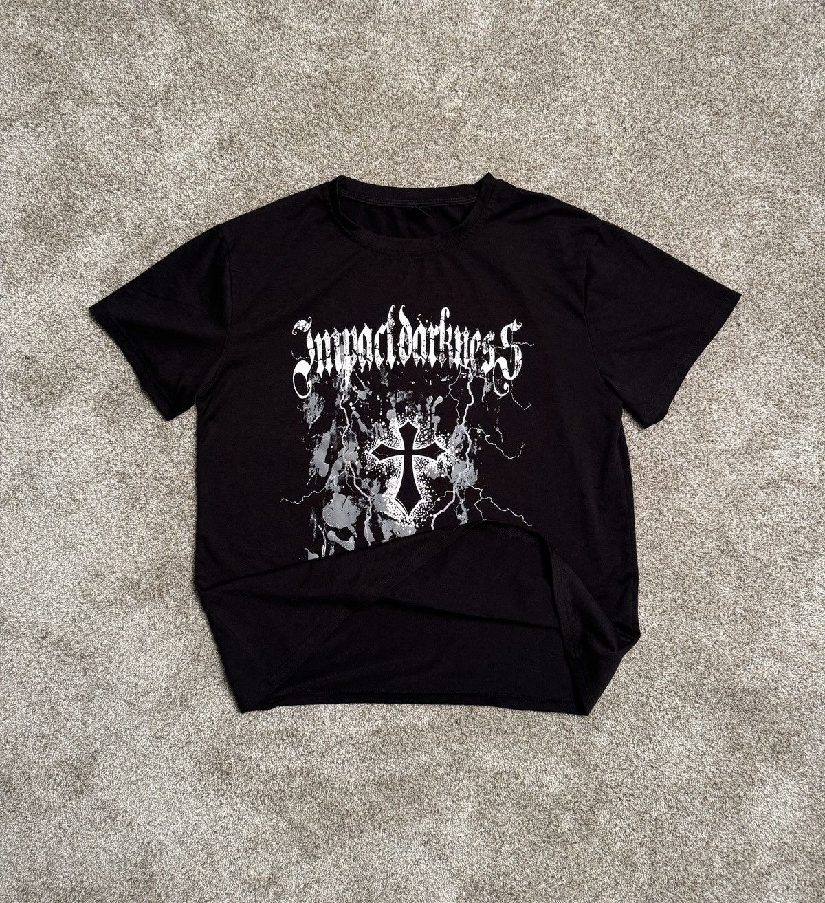 Le Grande Bleu (L.G.B.) × Seditionaries × Vintage Y2K ROMWE “IMPACT DARKNESS” TEE Size US S / EU 44-46 / 1 - 1 Thumbnail
