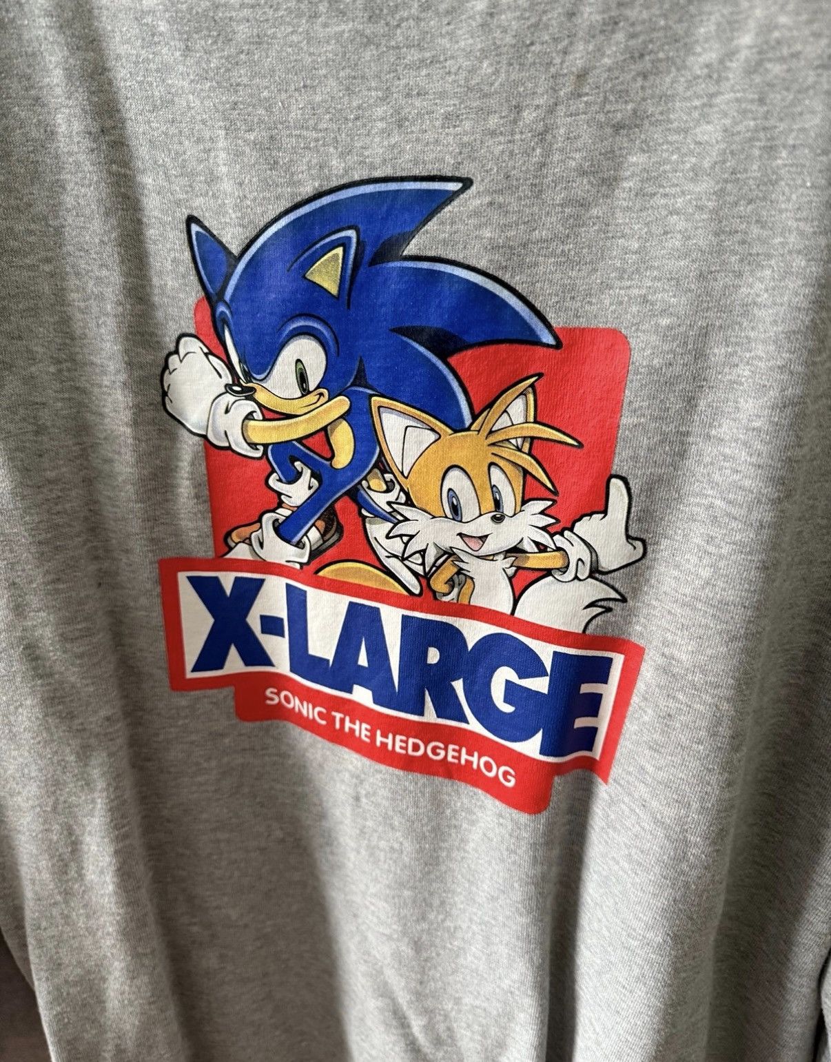 Xlarge XLARGE x Sonic the Hedgehog rare grey crewneck XL Size US XL / EU 56 / 4 - 2 Thumbnail