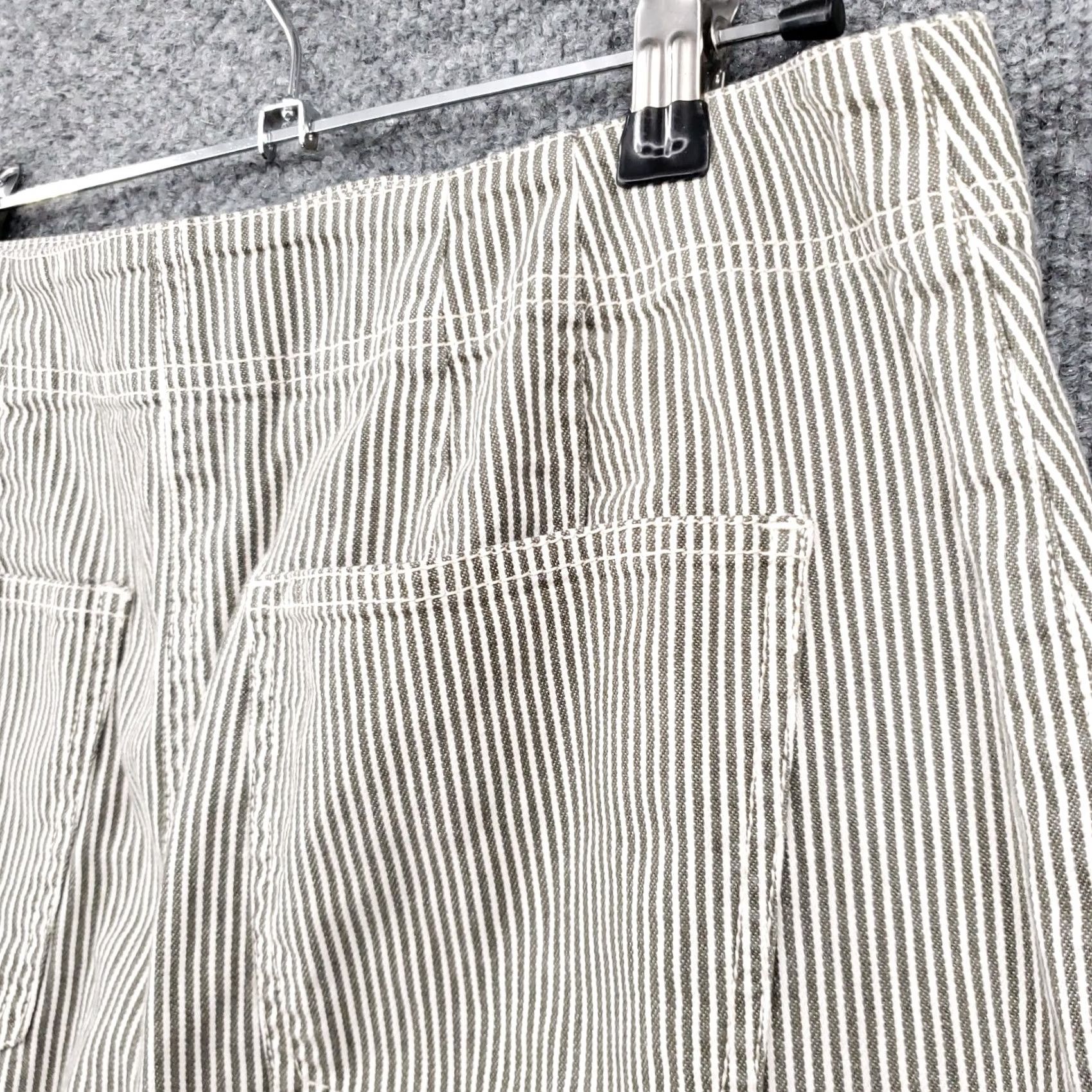 Talbots Talbots Skirt Womens Green Striped Size 6 Flat Front Zip Closure Straight & Pencil Size 28" / US 6 / IT 42 - 7 Thumbnail