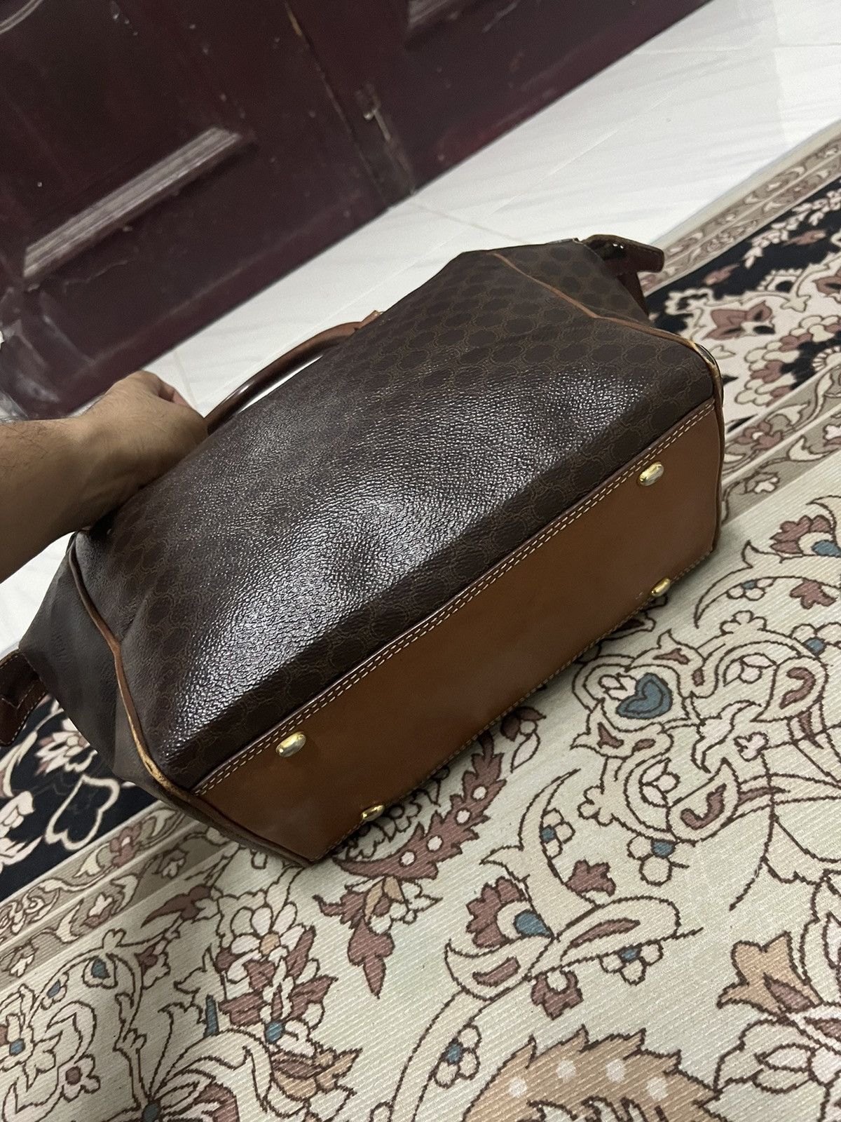 Celine × Vintage Vintage Celine Monogram Paris Handbag Size ONE SIZE - 8 Thumbnail