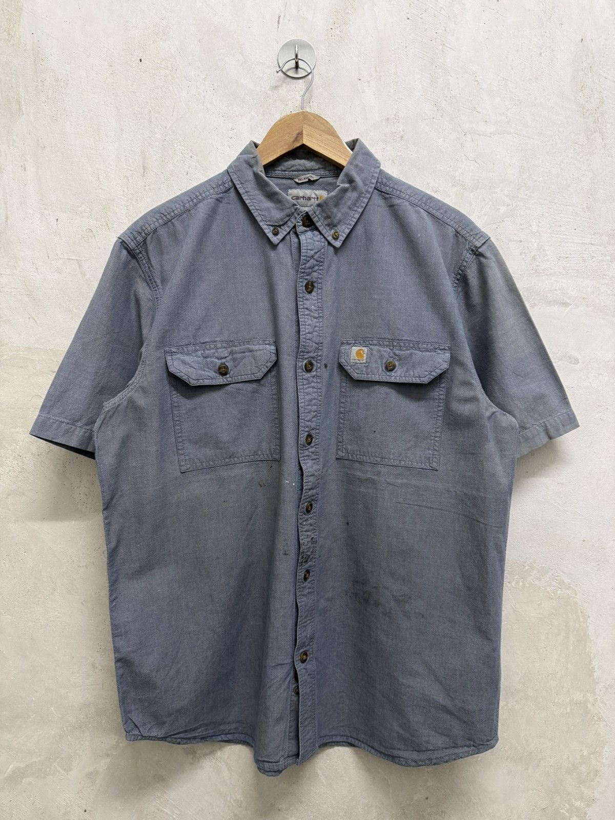 Carhartt Distressed Carhartt Cargo Pocket Button Up Shirt Size US L / EU 52-54 / 3 - 1 Thumbnail