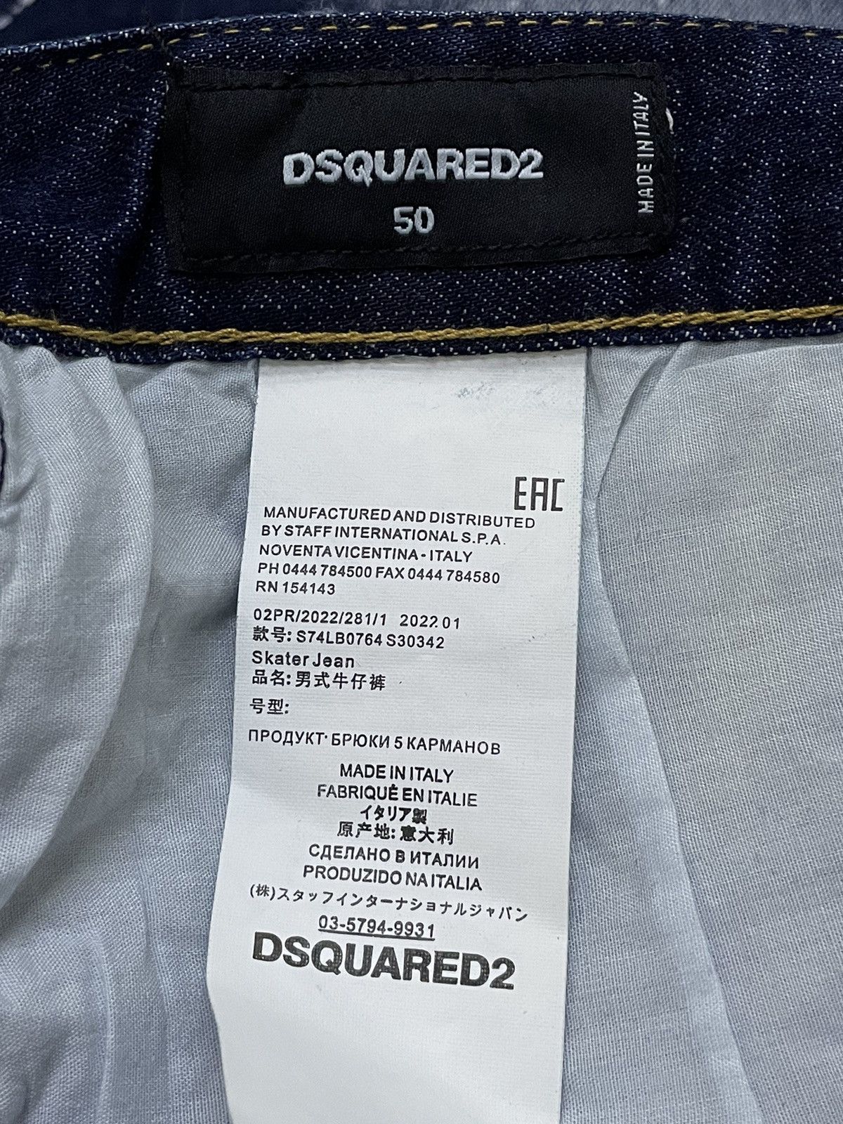 Dsquared2 BNWT Dsquared2 $800 Biker Distressed Paint Splatter Jeans Size US 34 / EU 50 - 25 Thumbnail