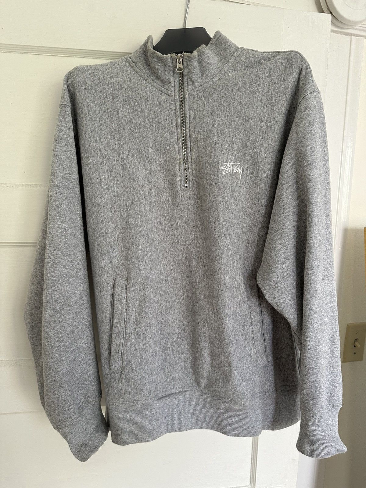 Stussy Stussy Quarter Zip Fleece Mock Neck Sweatshirt | Grailed Stussy Stussy Quarter Zip Fleece Mock Neck Sweatshirt | Grailed