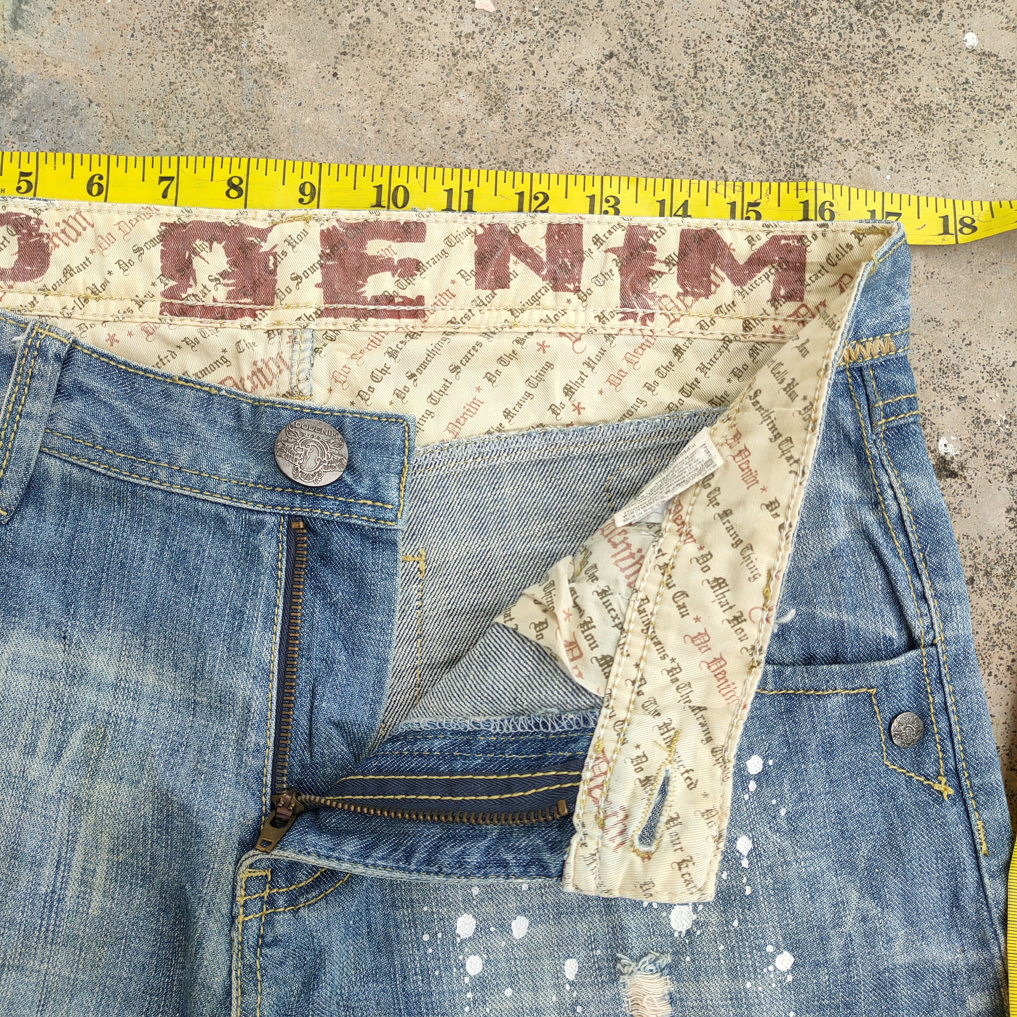 Japanese Brand VINTAGE DO DENIM DISTRESSED FADED JEANS DENIM PANTS Size US 34 / EU 50 - 5 Thumbnail