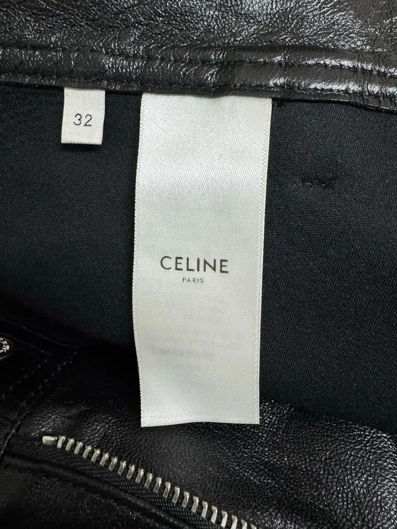 Celine Classic Skinny Lambskin Leather Pants Size US 32 / EU 48 - 4 Thumbnail