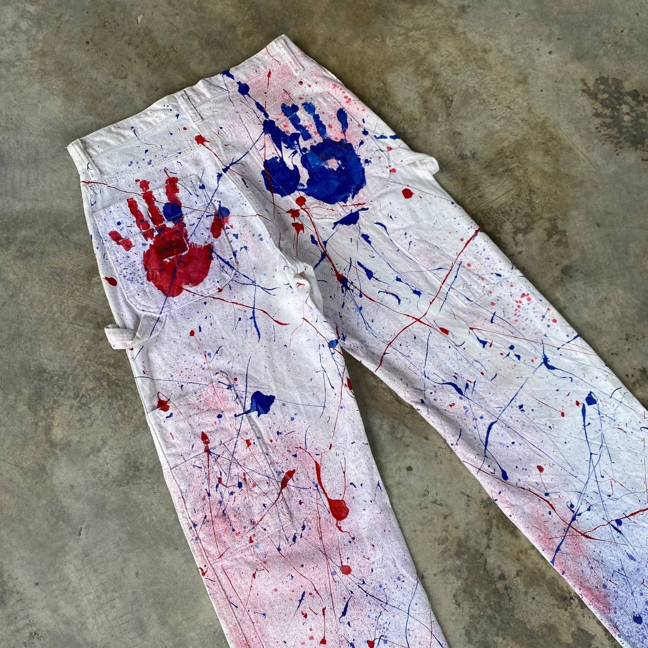 Vintage VINTAGE DICKIES CARPENTER REWORKED SPLATTER PAINT W28X32 Size US 28 / EU 44 - 9 Thumbnail