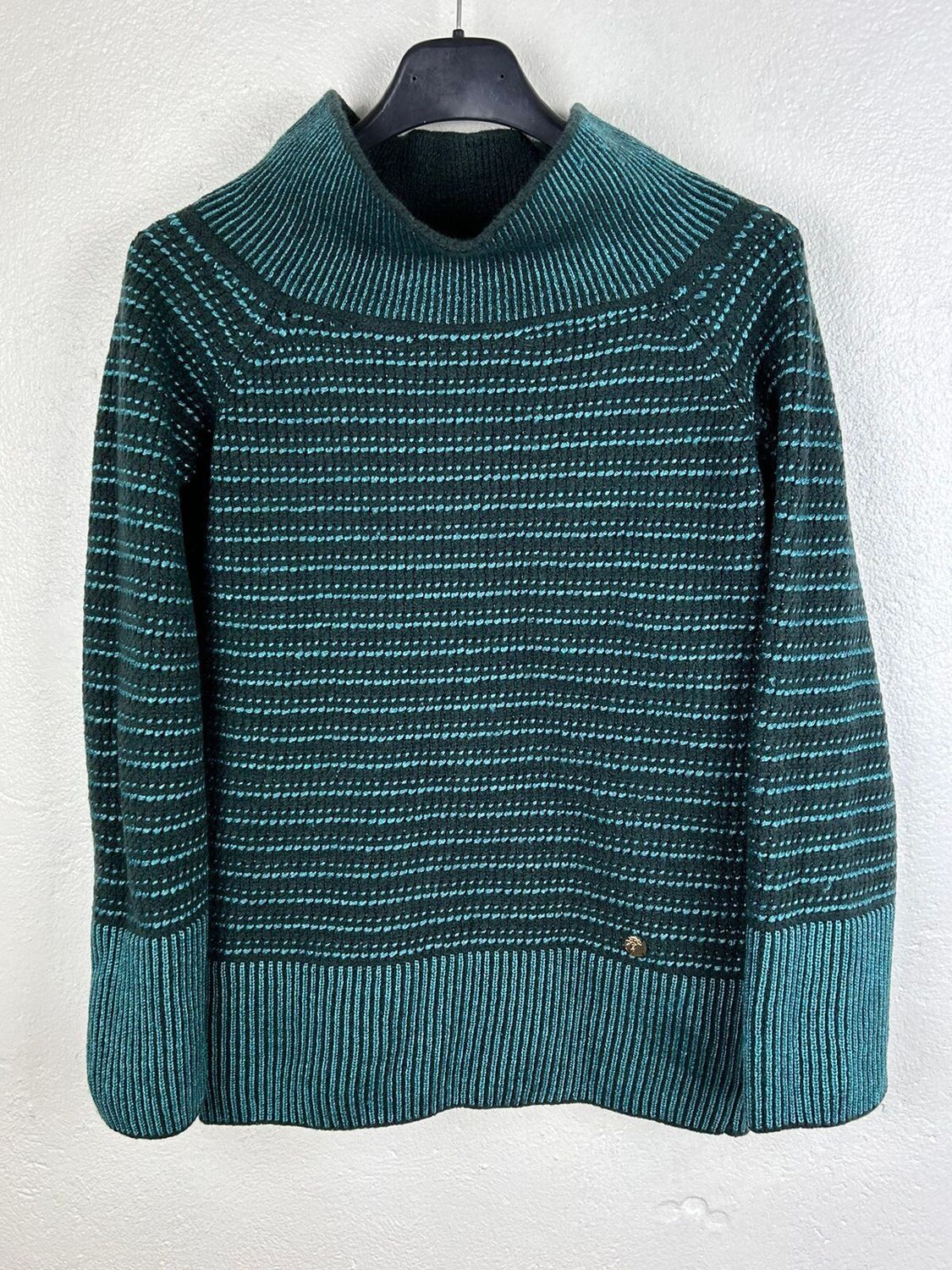 Versace Gianni Versace High Neck Striped Wool Knitwear Sweater 40 Size S / US 4 / IT 40 - 1 Thumbnail