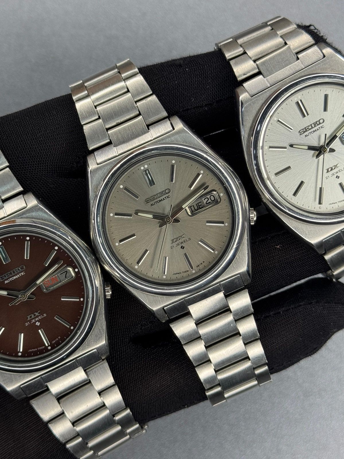 Designer Lot off 5 watches Seiko DX 7009 men’s wrist watch Size 36 - 7 Thumbnail