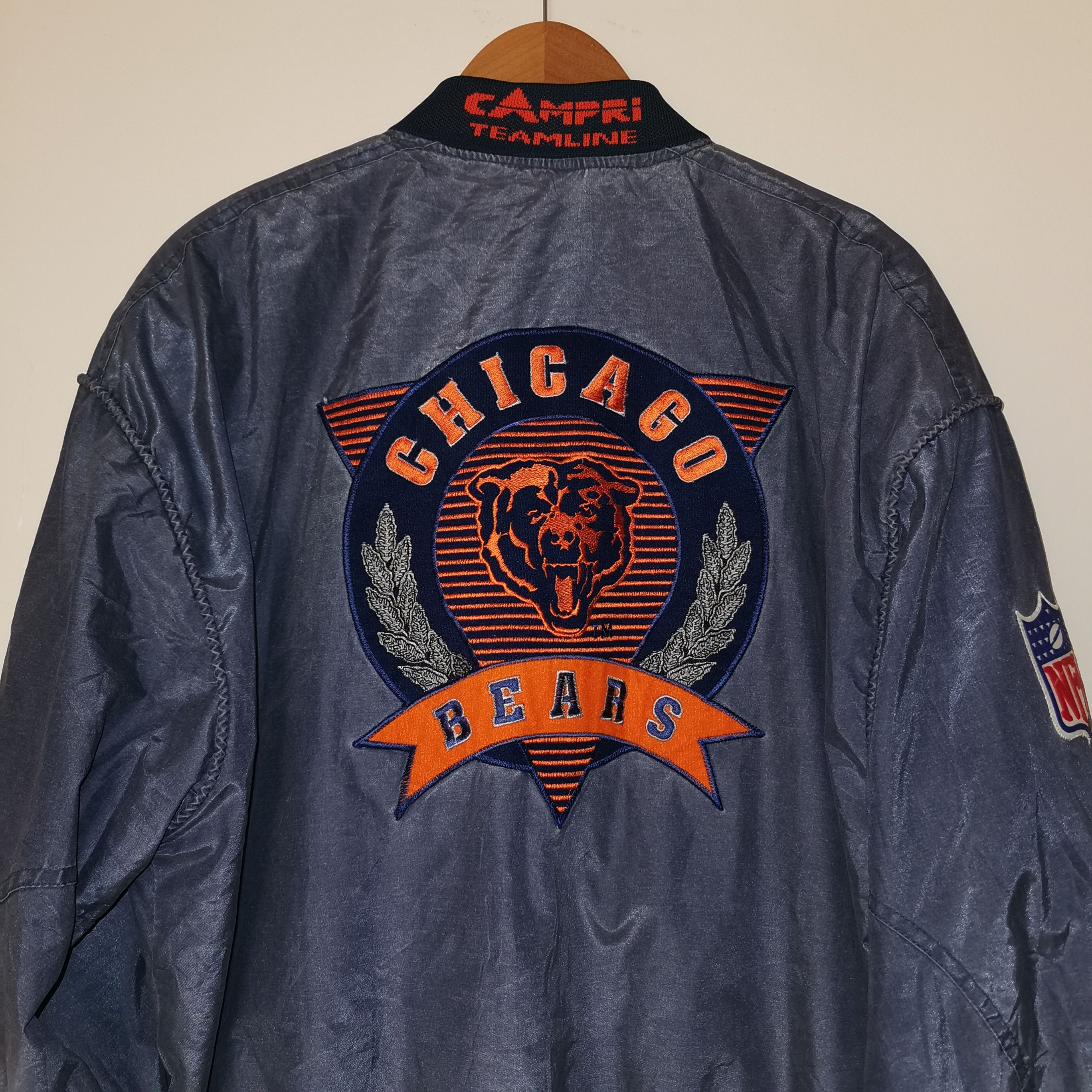 NFL Rare NFL Chicago bears Bomber vintage jacket 90's campri Size US XL / EU 56 / 4 - 19 Thumbnail