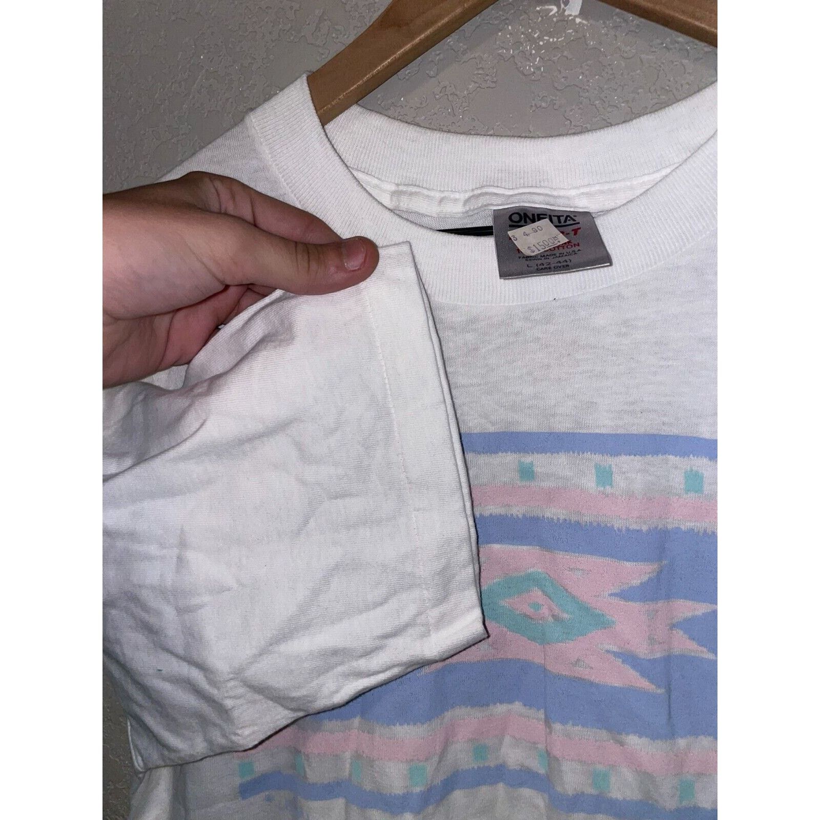 Vintage Vintage Sun Valley Shirt Tribal Aztec Western White L Tee Size US L / EU 52-54 / 3 - 10 Thumbnail
