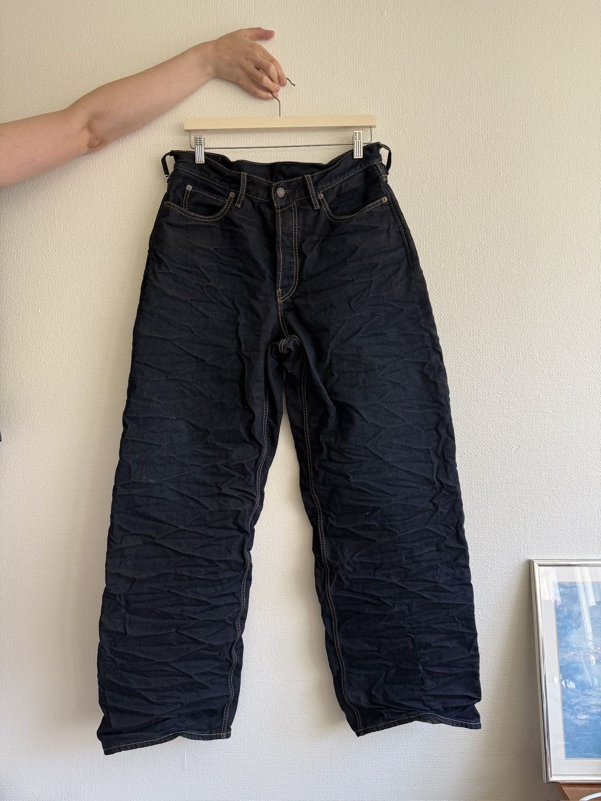 Acne Studios ACNE STUDIOS DENIM BAGGY CRUNCHED NEVER RELEASED Size US 31 - 3 Thumbnail