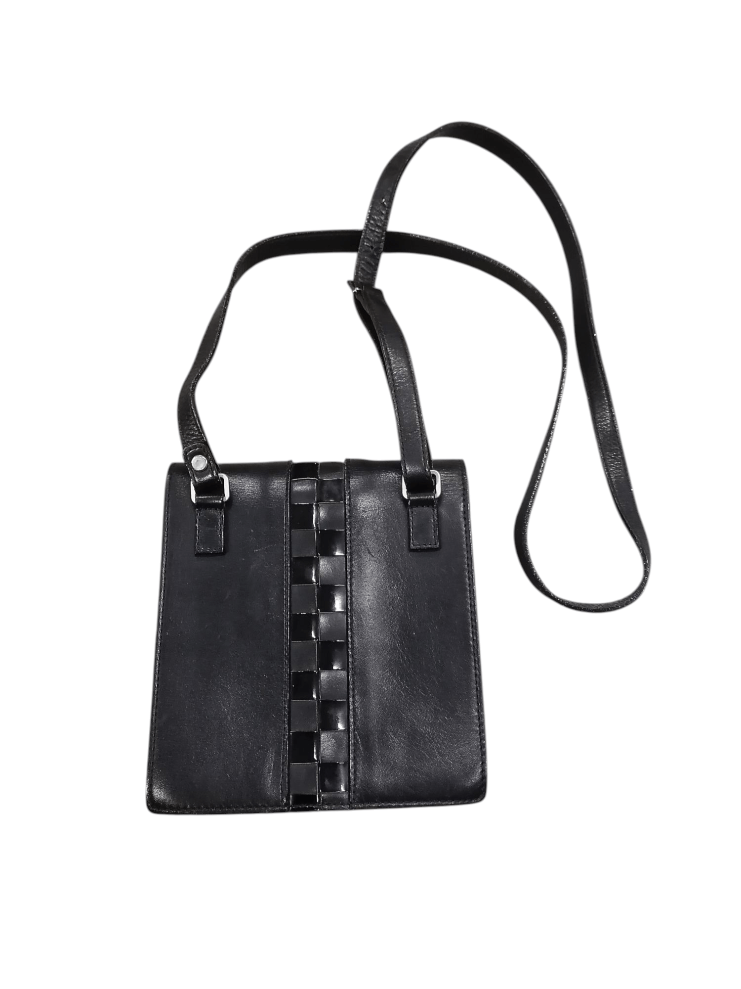 Jean Paul Gaultier Vintage 90s Jean Paul Gaultier Black Leather Crossbody Bag Size ONE SIZE - 6 Thumbnail