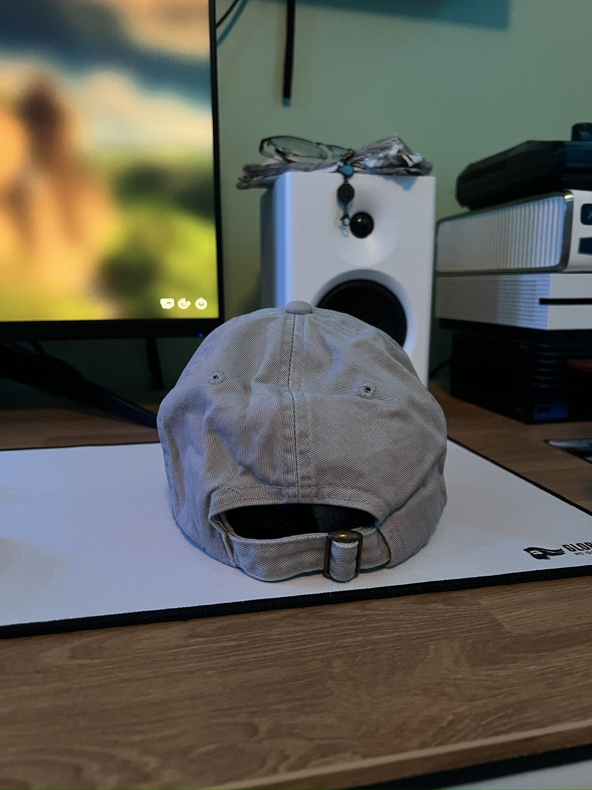 Vintage Mens Grey Vintage Racing Snapback Hat “Brewsaugh Speedway” Size ONE SIZE - 4 Thumbnail