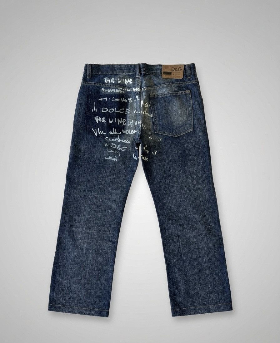 Dolce & Gabbana Archive D&G Dolce & Gabbana Graffiti Print Jeans Size US 36 / EU 52 - 2 Thumbnail