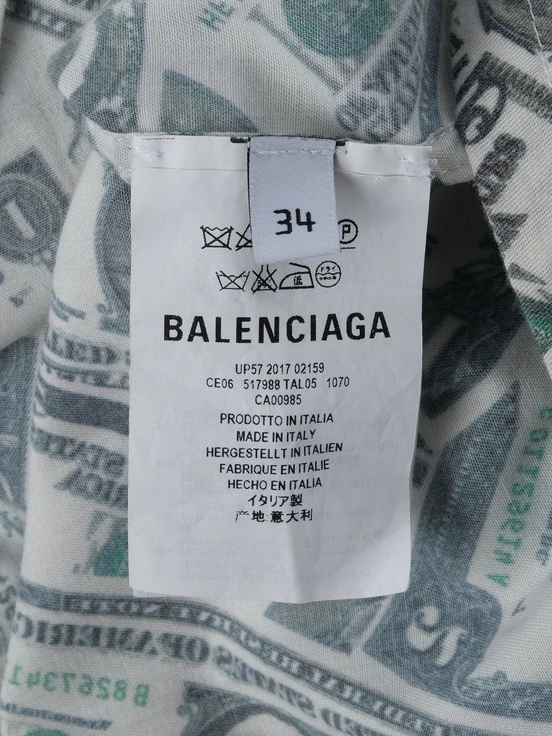 Balenciaga Balenciaga size 34 Dollar bill shirt Size XS / US 0-2 / IT 36-38 - 5 Thumbnail