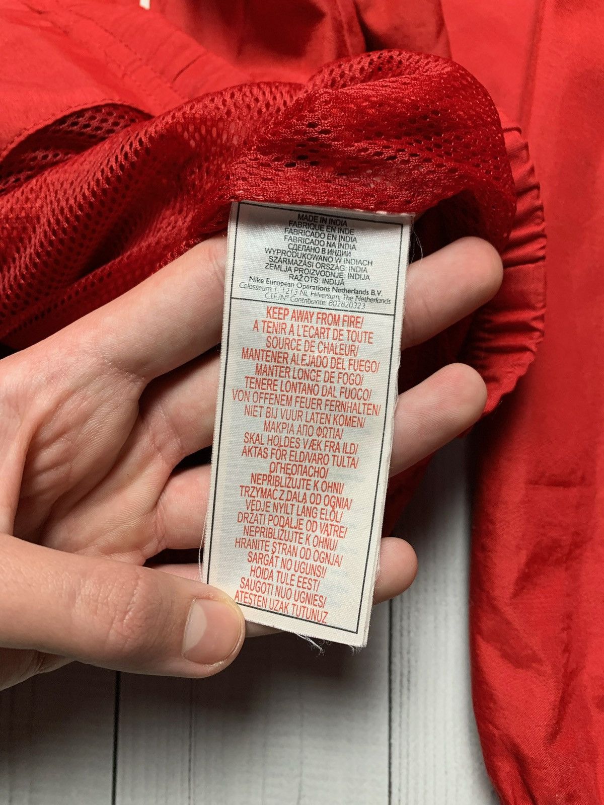 Nike × Vintage Vintage Nike track jacket size L red logo rare Size US L / EU 52-54 / 3 - 5 Thumbnail