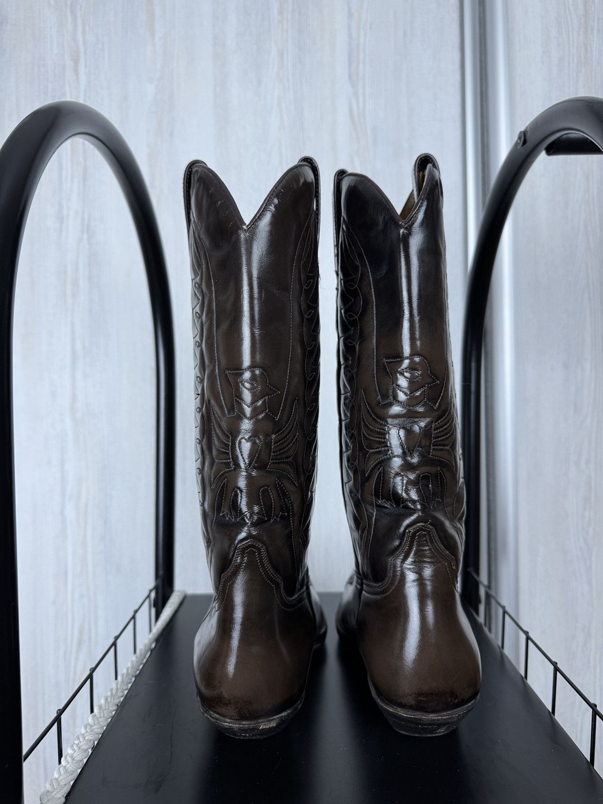 Buffalo London BUFFALO Leather brown cowboy Goodyear welt boots Size US 8 / EU 41 - 11 Thumbnail