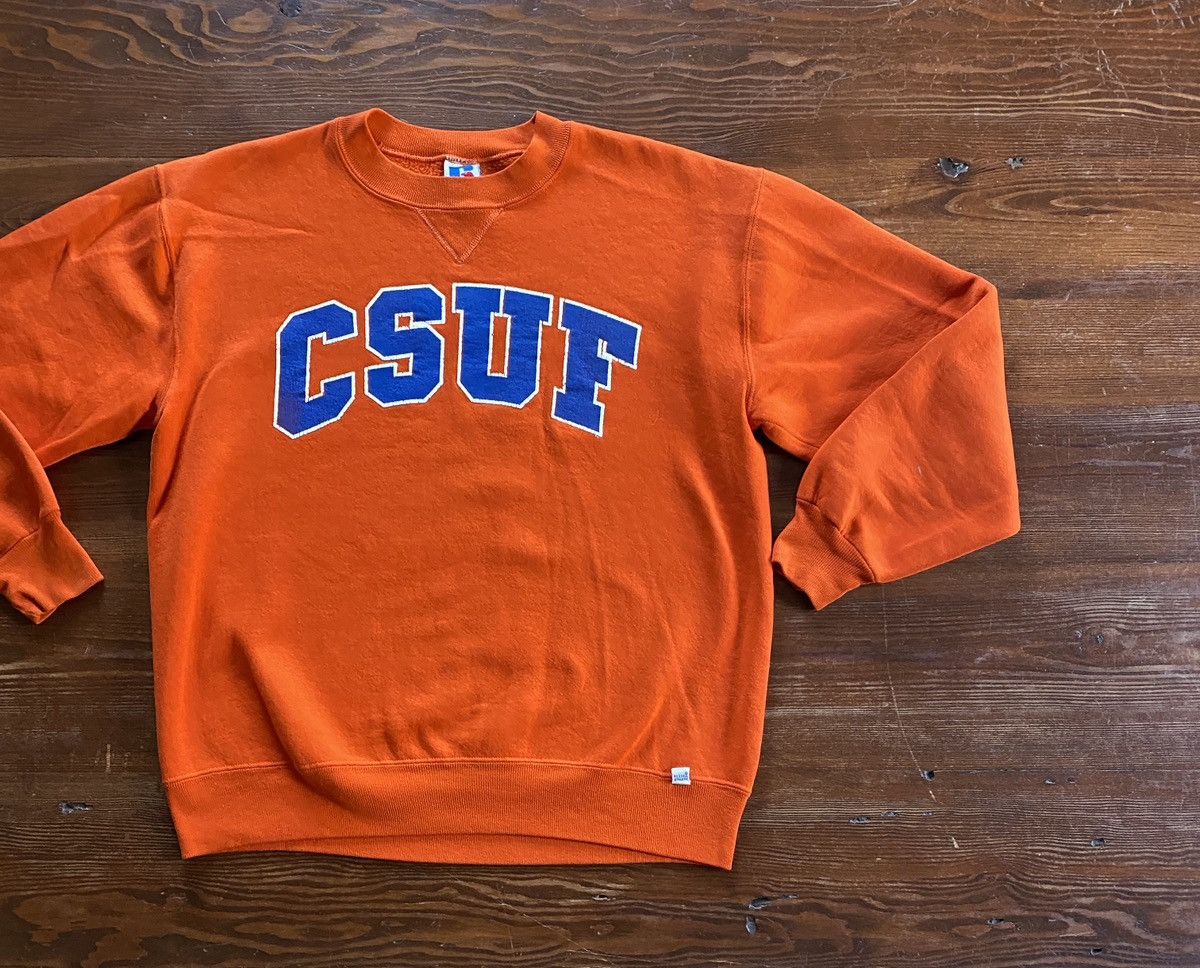 Russell Athletic × Vintage Vintage 90’s CSUF Russell Athletic Crewneck Sweatshirt Size US M / EU 48-50 / 2 - 1 Thumbnail