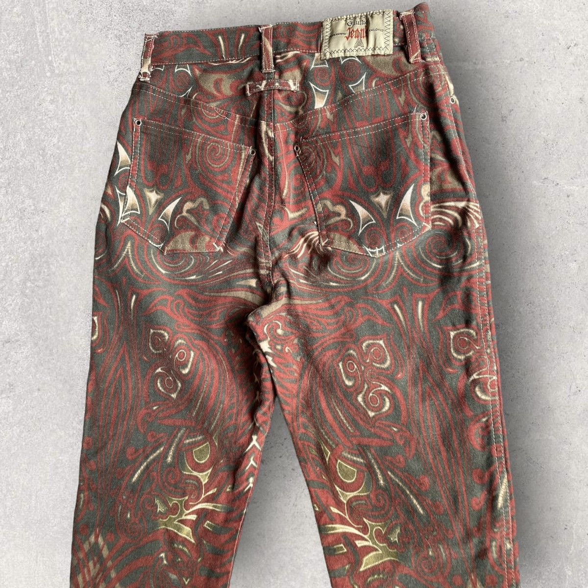 Jean Paul Gaultier SS96 Cyber Tribal Cropped Pants Size 26" / US 2 / IT 38 - 6 Thumbnail