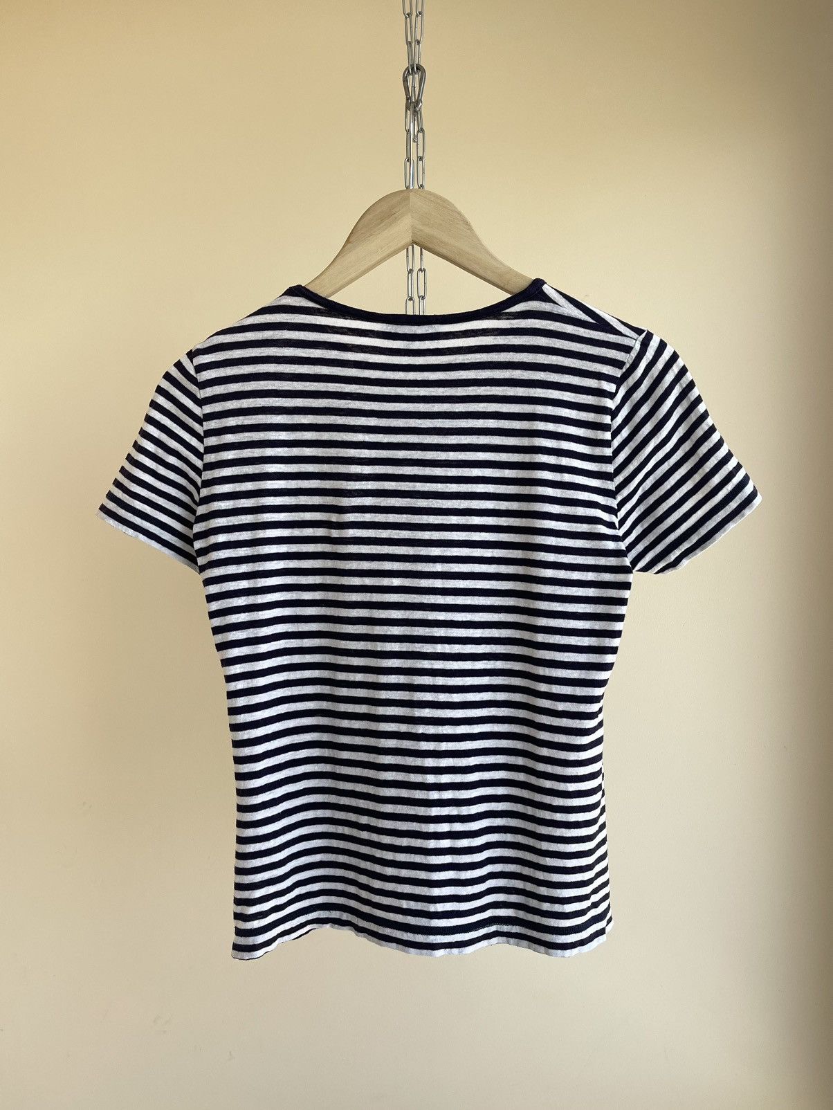 Armor-Lux Armor Lux Cotton Linen Breton Striped T-Shirt Heritage Size0 Size XS / US 0-2 / IT 36-38 - 2 Thumbnail