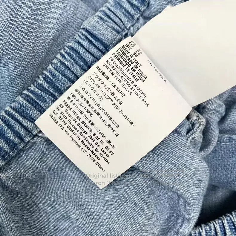 Miu Miu Miu Miu 38 Blue letter Logo embroidered short denim jacket Size M / US 6-8 / IT 42-44 - 5 Thumbnail