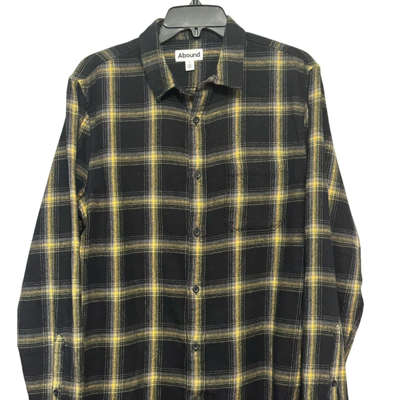 Other Abound Button-Up Long Sleeve Shirt Plaid Black Yellow M NWOT Size US M / EU 48-50 / 2 - 2 Thumbnail
