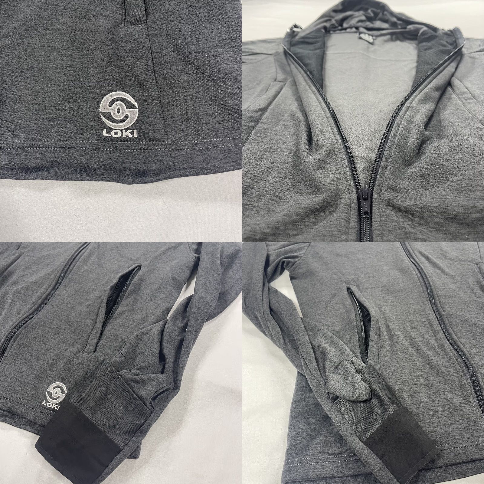 Vintage Loki Gear All In One Tech Hoodie Mens Sz S Black Full Zip Hooded Mittens Pockets Outdoor Athletic Logo Size US S / EU 44-46 / 1 - 8 Thumbnail