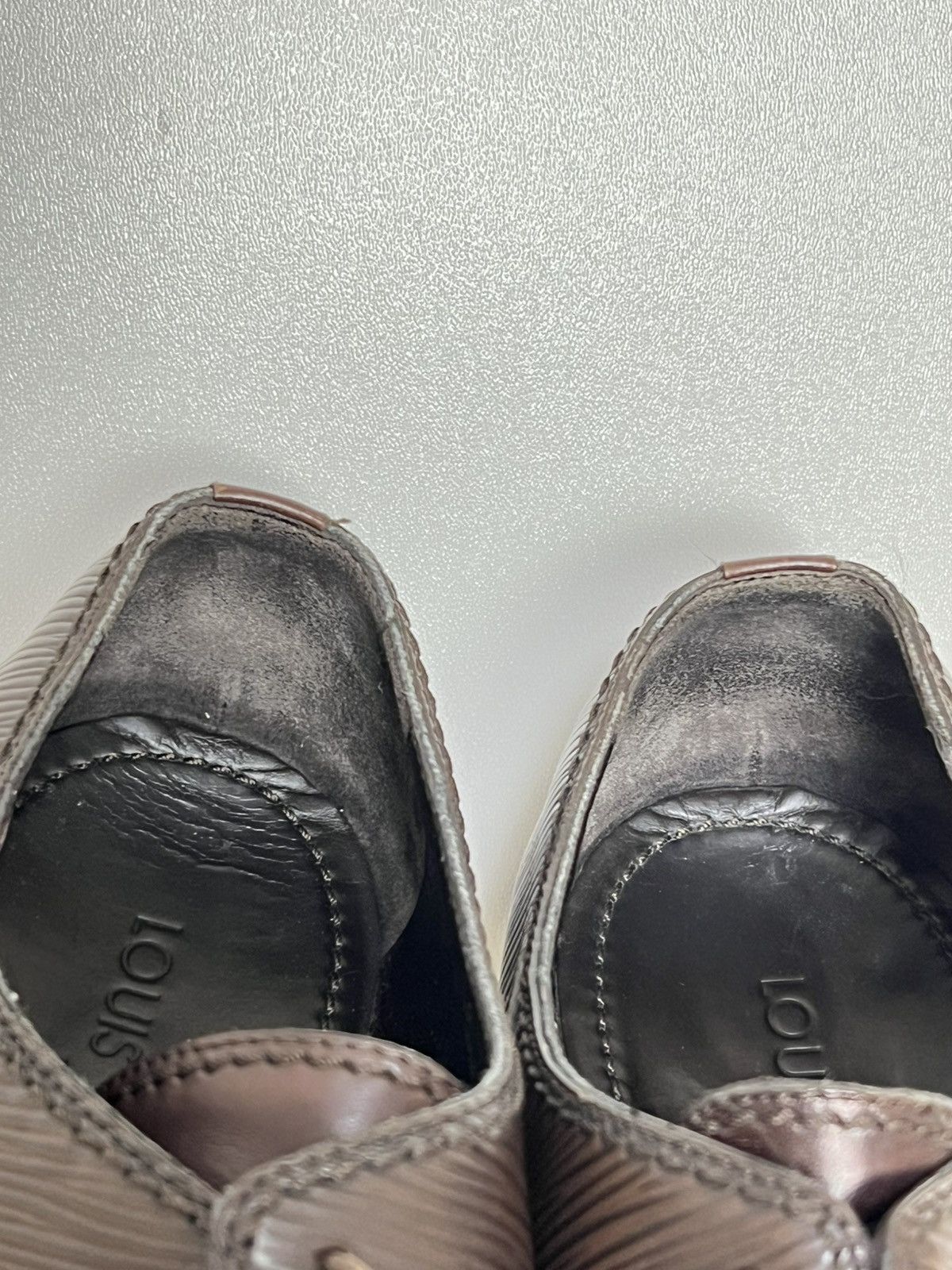 Louis Vuitton Louis Vuitton Epi Leather Cap Toe Derby Shoes Brown Size 10 Size US 10 / EU 43 - 21 Thumbnail