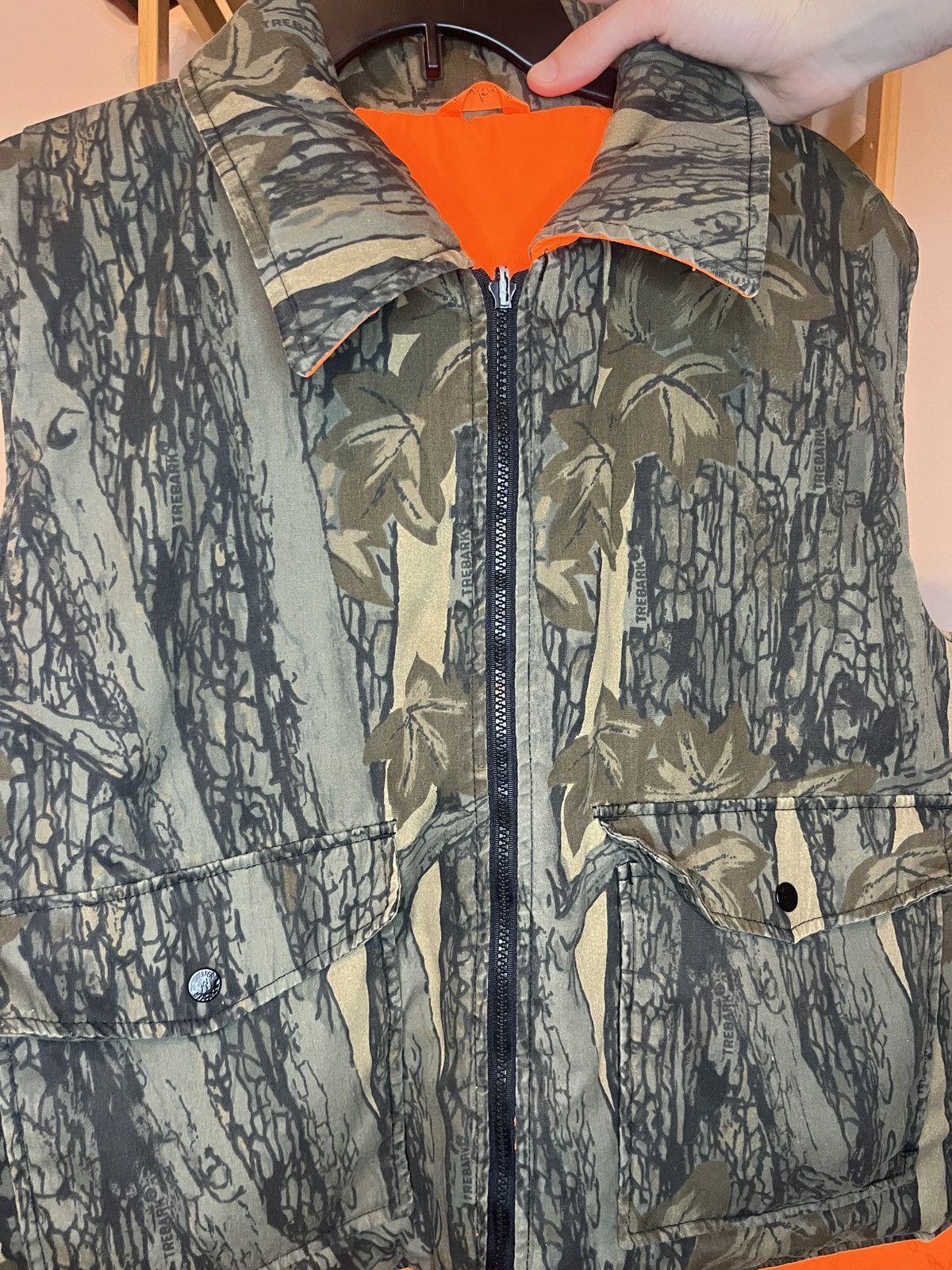 Vintage × Winchester Winchester Trebark Camo Reversible Hunting Vest Size Large Size US L / EU 52-54 / 3 - 2 Thumbnail