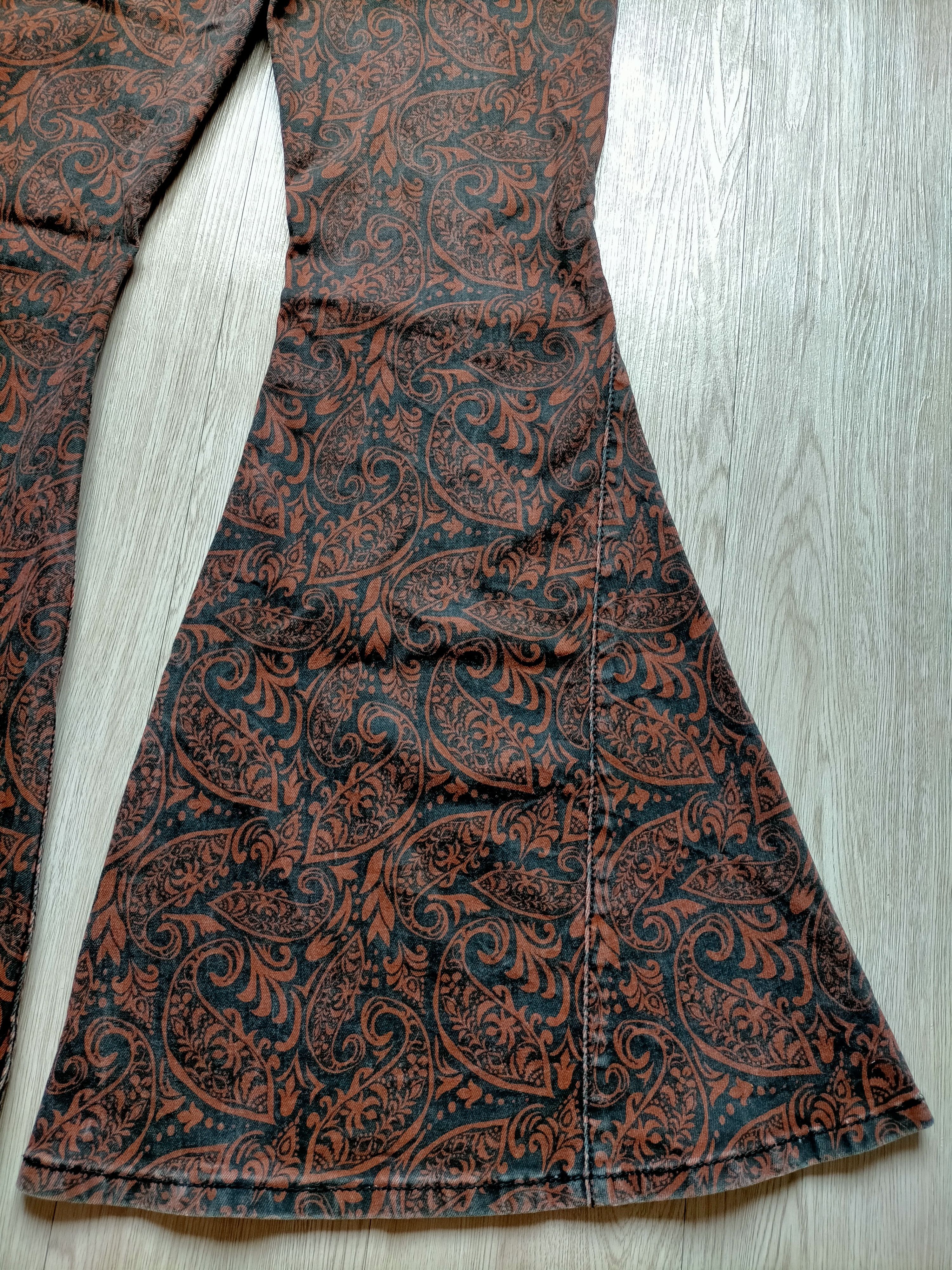 If Six Was Nine Flare Jeans Shyanne Paisley Boot cut denim Size US 28 / EU 44 - 12 Thumbnail