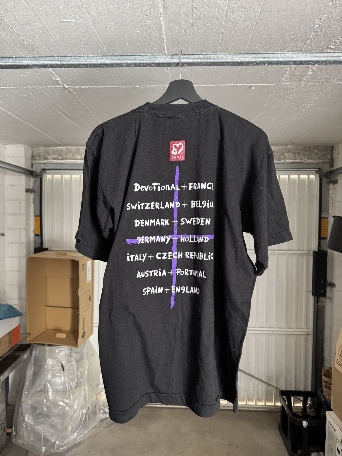 Vintage 1993 Depeche Mode Devotional Tour Shirt Size US XL / EU 56 / 4 - 2 Thumbnail