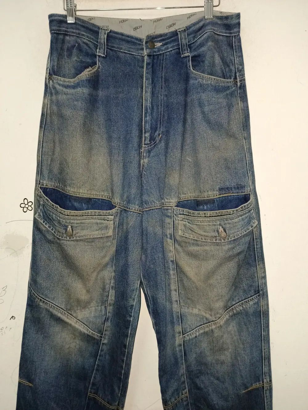 Japanese Brand Vintage Hobo Baggy hiphop Jeans Size US 34 / EU 50 - 2 Thumbnail