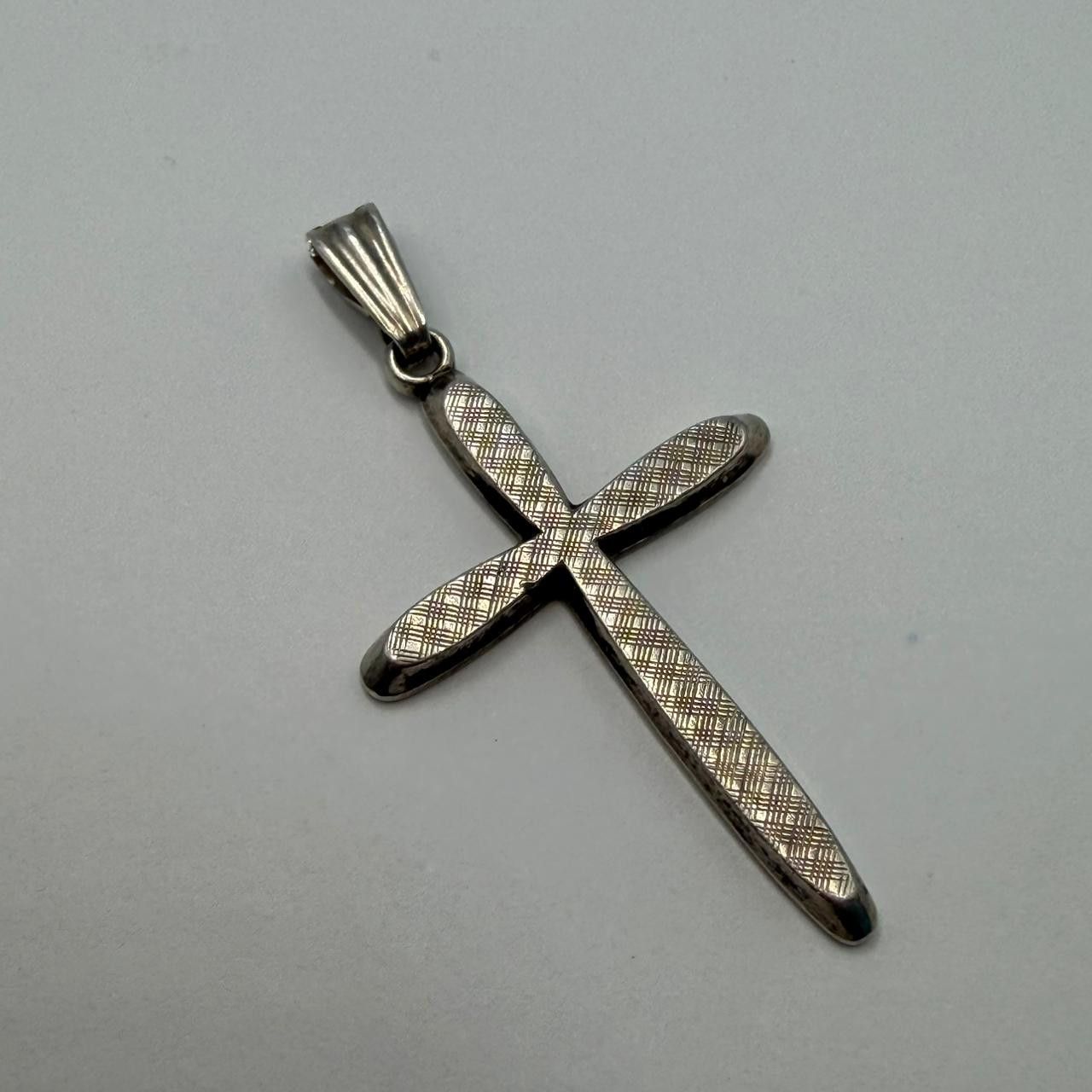 Sterling Silver Vintage German Sterling Silver 925 Cross Pendant Size ONE SIZE - 8 Thumbnail