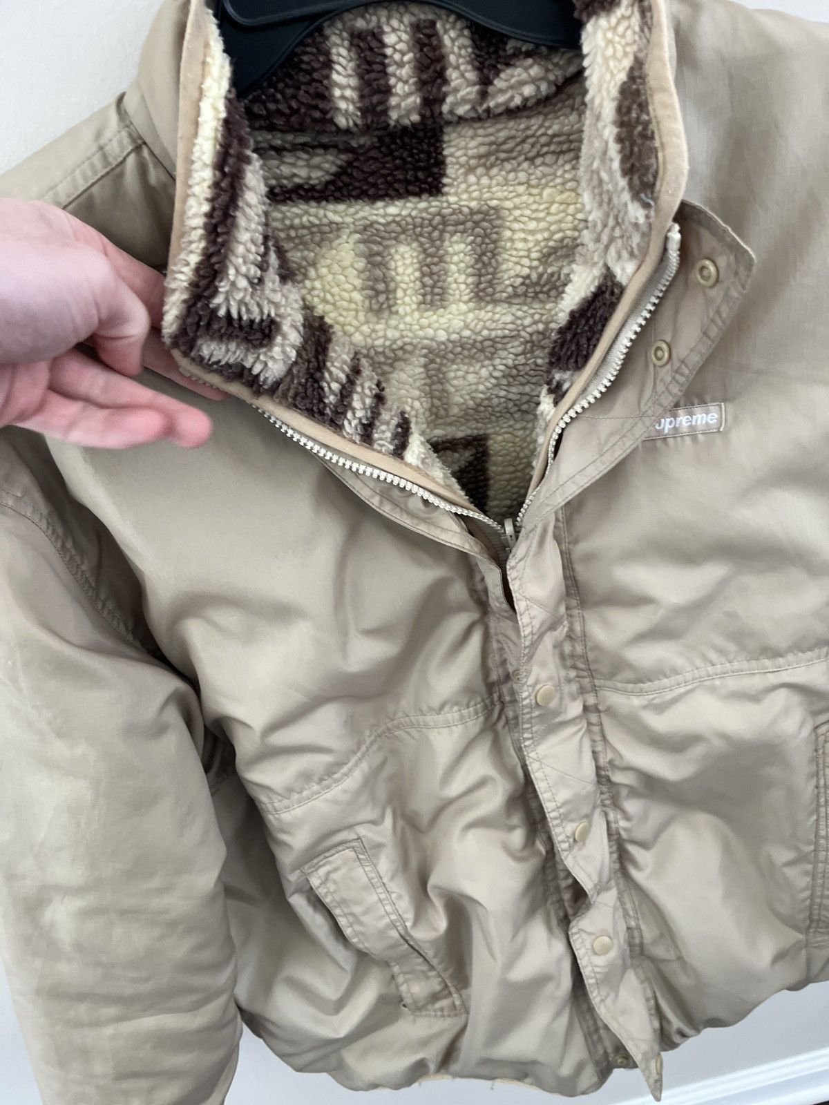 Supreme Supreme Geo Reversible WINDSTOPPER Fleece Jacket Size US L / EU 52-54 / 3 - 3 Thumbnail