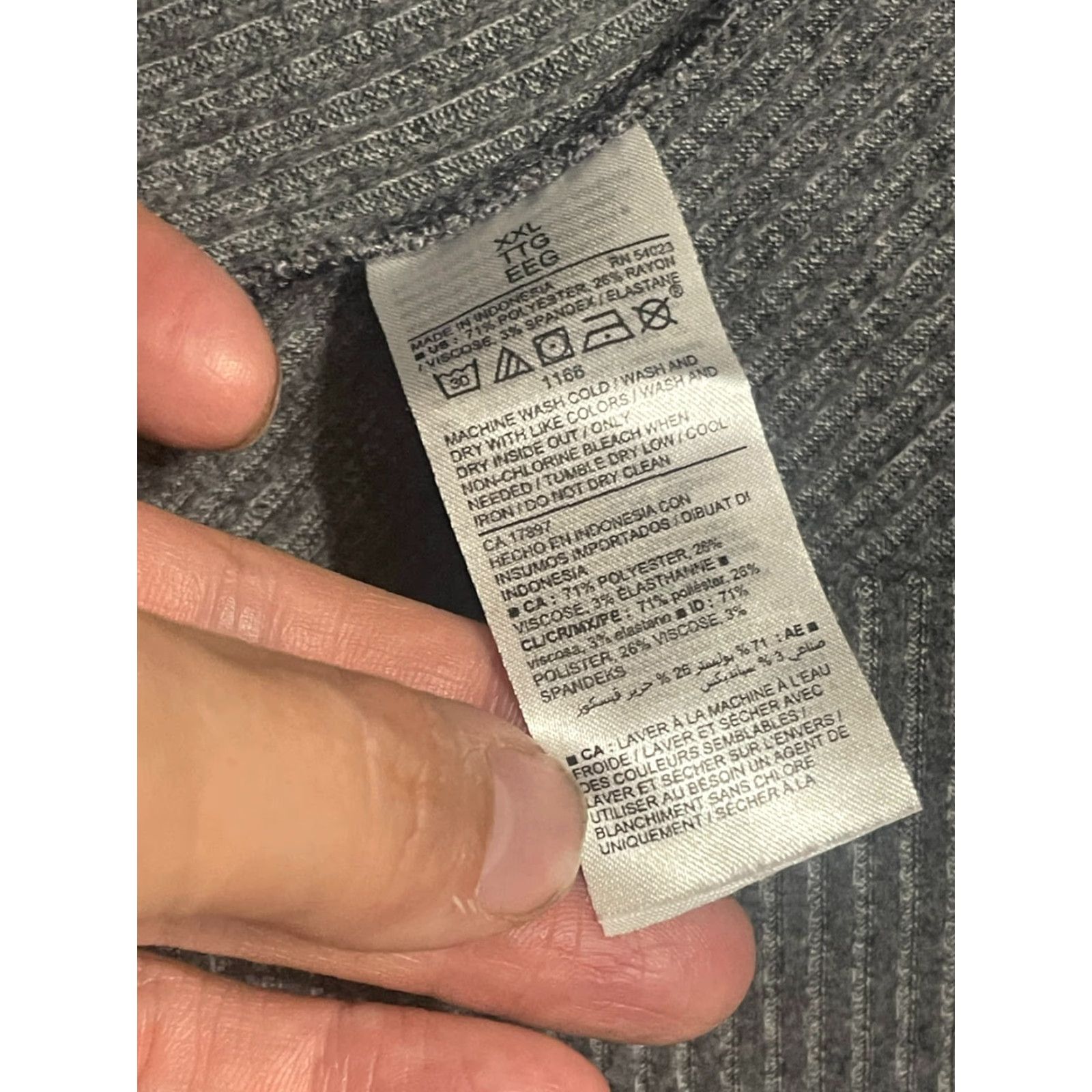 Old Navy Old Navy Pants Women's Plus Size XXL Gray Pull On Leggings Pants Sweatpants Regular Inseam 26 in Straight 2X Size 40" / US 18 - 6 Thumbnail