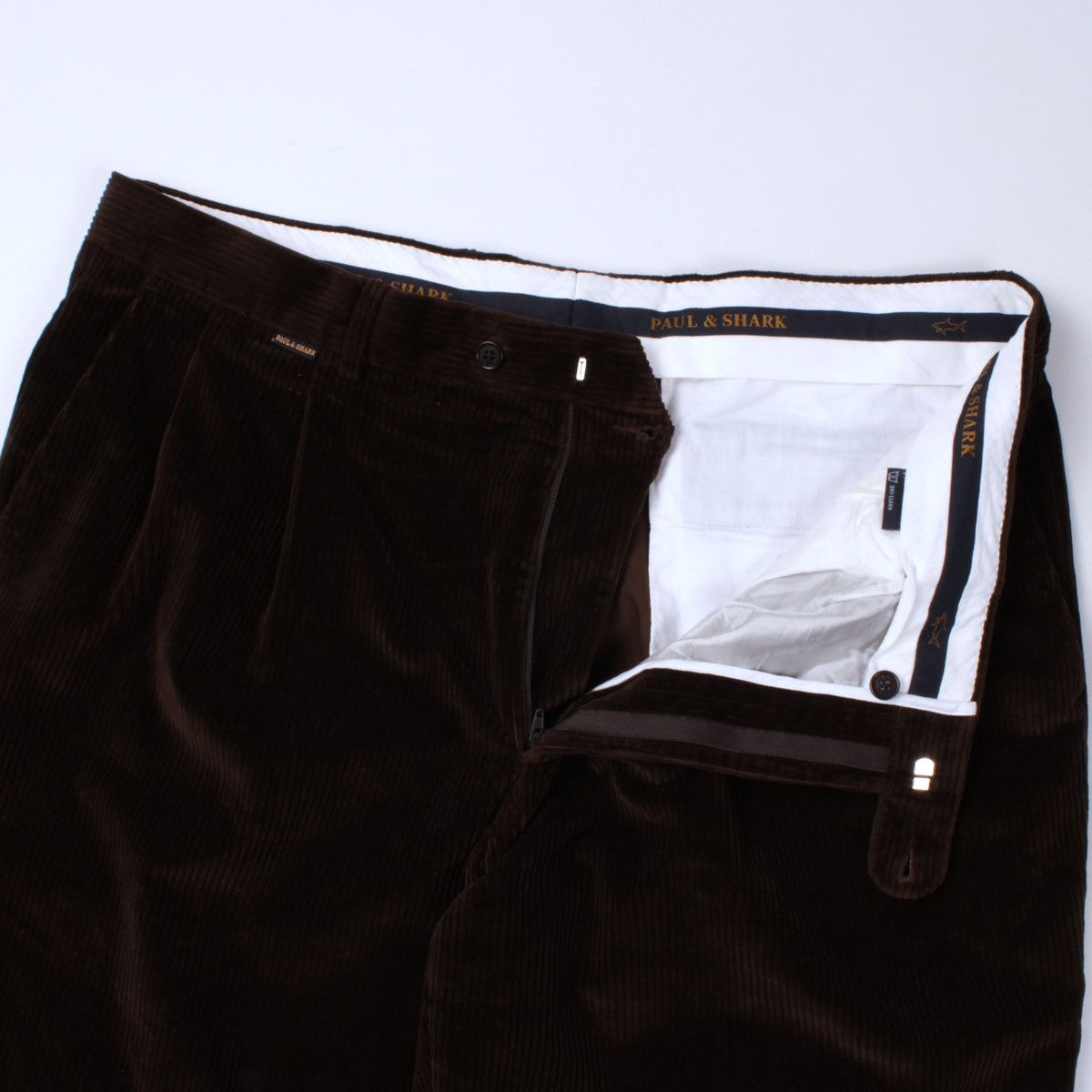 Designer × Paul & Shark × Vintage PAUL & SHARK Velvet Vintage Brown Pants Trousers Elasticized Size US 44 / EU 60 - 11 Thumbnail