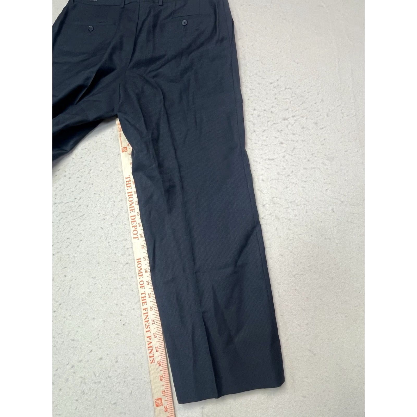Vintage Hugo Boss Dress Pants Men 36R Slacks Black Dress Pants Mens 36 Black Slacks Boss Check Pattern Regular Waist 36 Size US 36 / EU 52 - 5 Thumbnail