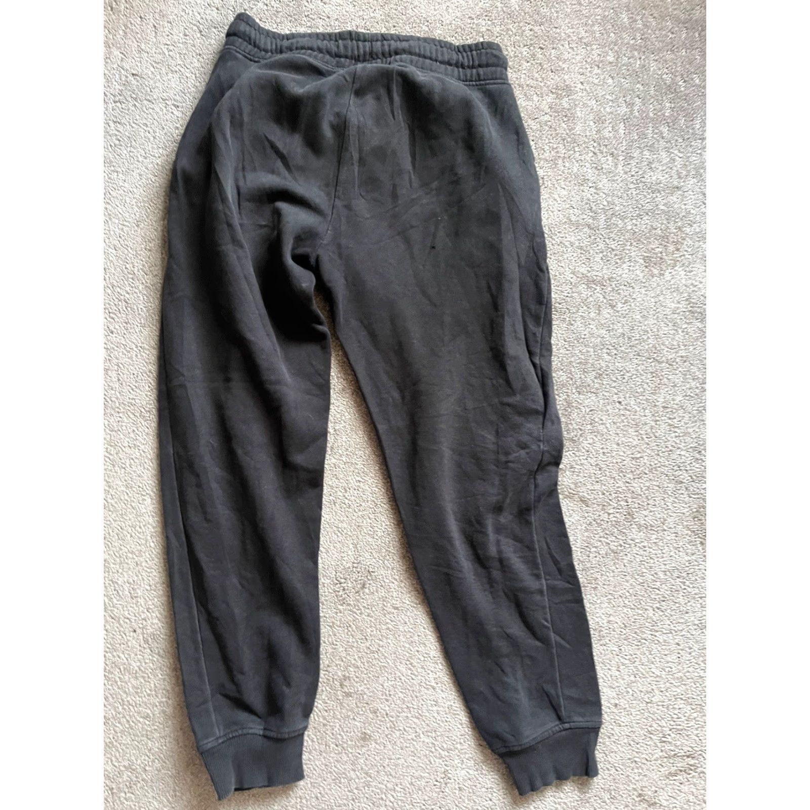 Puma Puma Sweatpants Mens Small Black Straight Leg Pockets Drawstring Jogger Size US 29 - 2 Thumbnail
