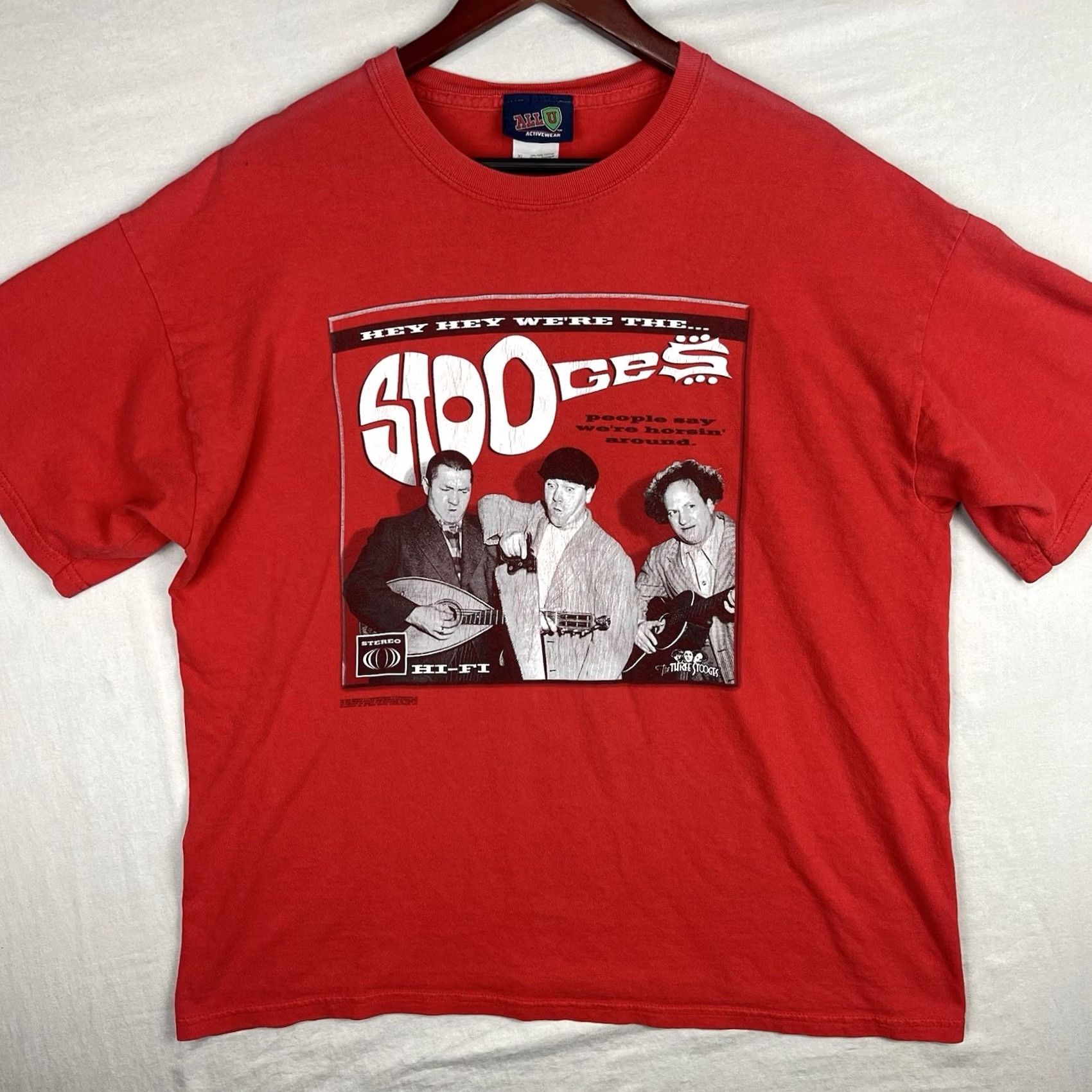 Vintage VINTAGE Three Stooges Shirt Mens XL Red Cotton T-Shirt Movie Comedy 2000s Size US XL / EU 56 / 4 - 2 Thumbnail
