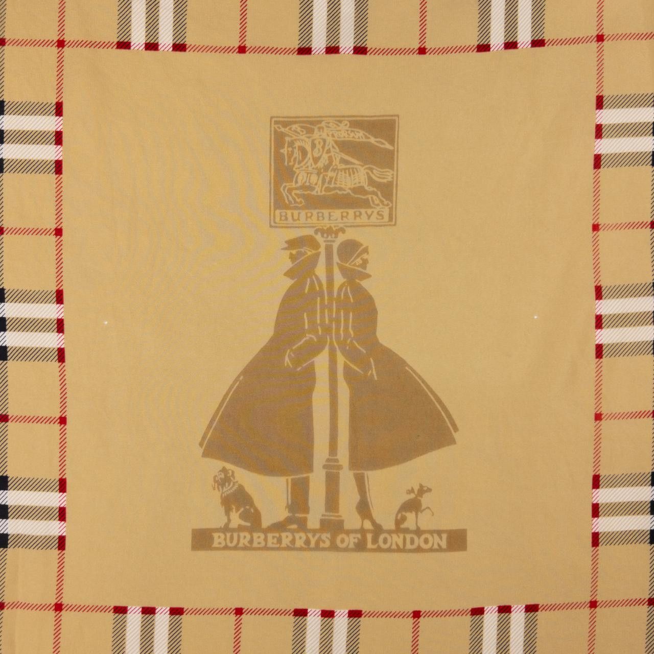 Burberry Vintage Burberry Nova Check Pure Silk Scarf Size ONE SIZE - 2 Thumbnail