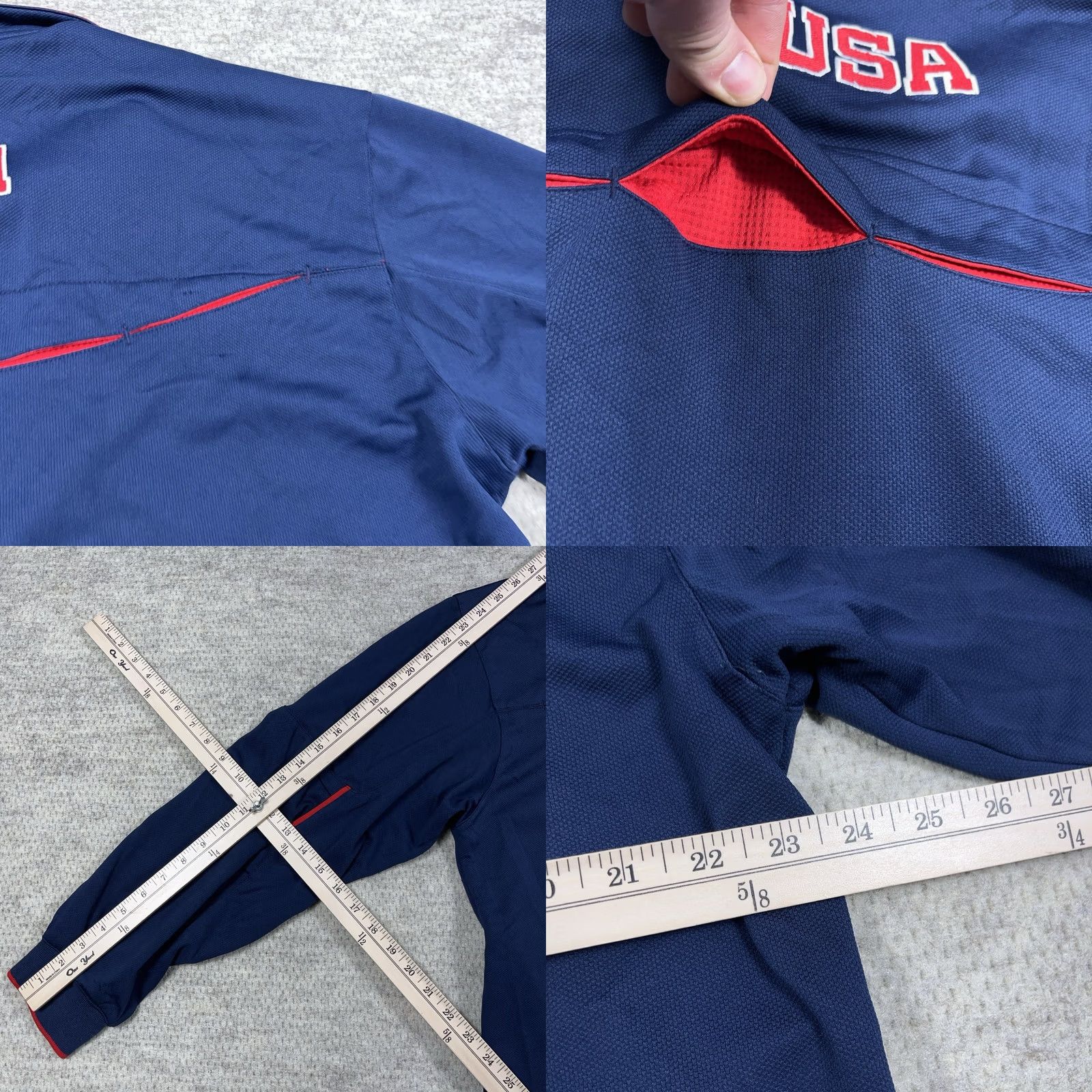 Nike VINTAGE Nike USA Basketball Jacket Men XL Track Jacket Wind-Resistant Full Zip Pockets Size US XL / EU 56 / 4 - 9 Thumbnail