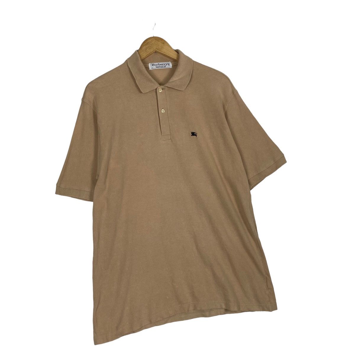 Burberry × Vintage Vintage 80s Burberrys made in england plain polo shirt Size US M / EU 48-50 / 2 - 3 Thumbnail