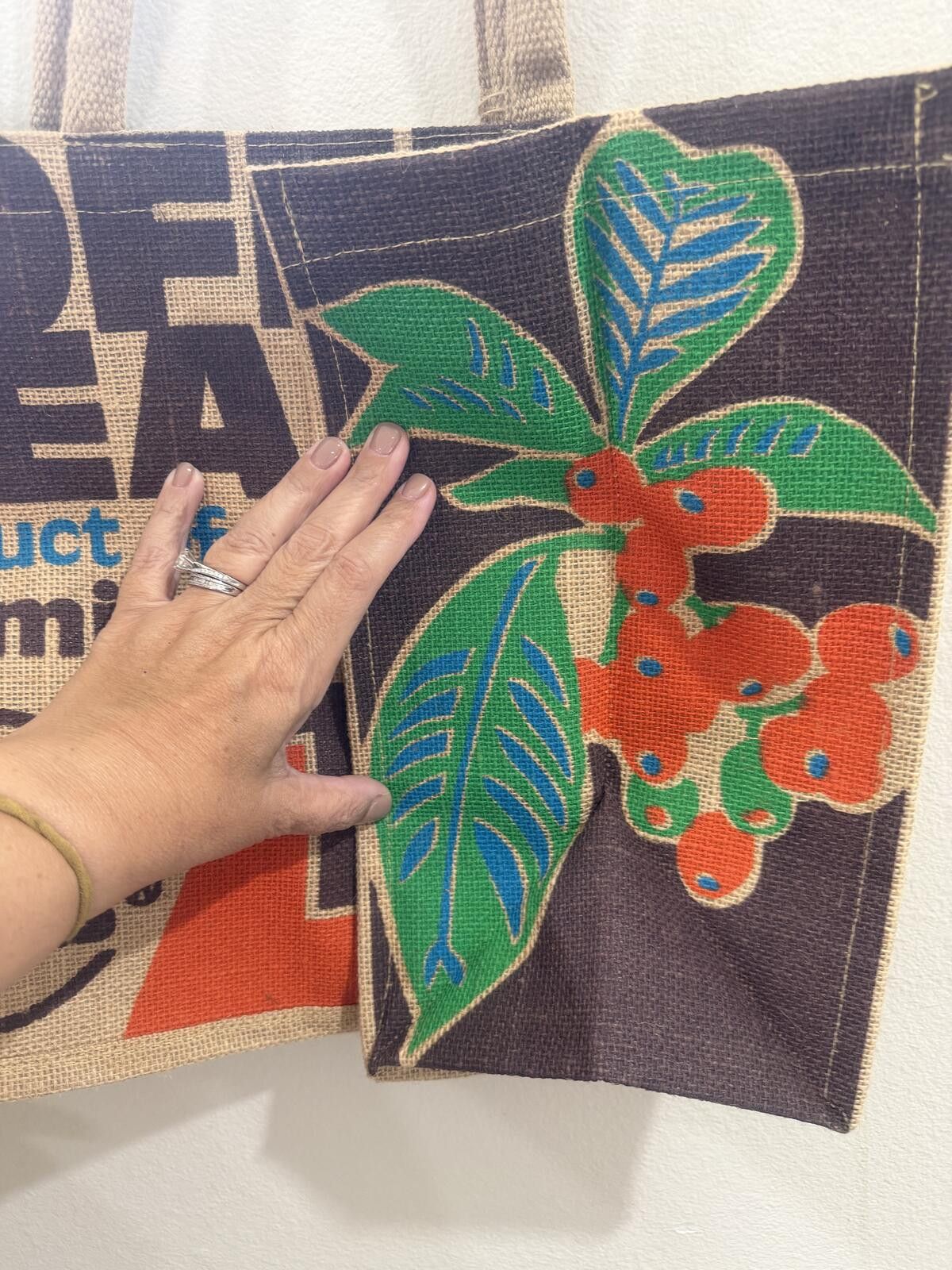 Other Trader Joe's "Coffee Beans 1967" Jute Shopper Tote Bag Size ONE SIZE - 7 Thumbnail